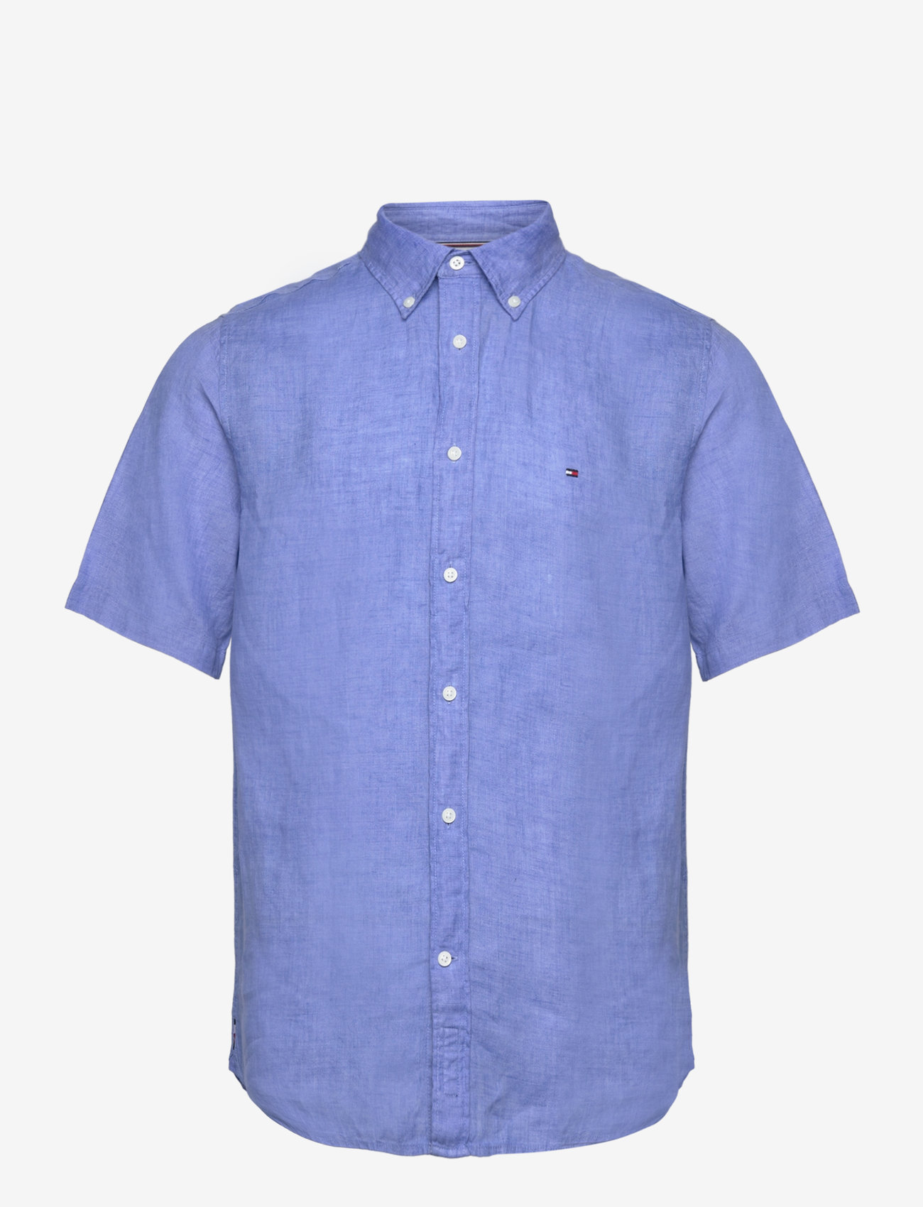 Tommy Hilfiger - PIGMENT DYED LINEN RF SHIRT S/S - basic skjorter - blue spell - 1