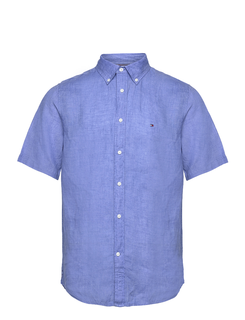 Tommy Hilfiger - PIGMENT DYED LINEN RF SHIRT S/S - basic skjorter - blue spell - 1