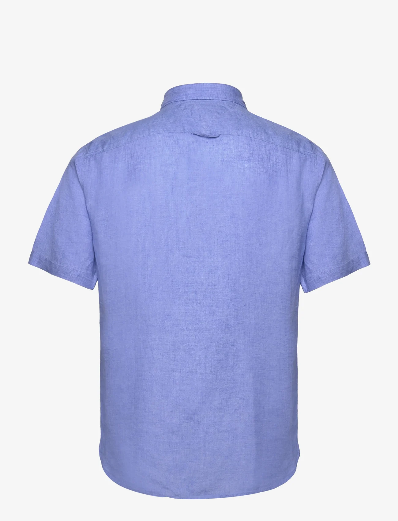 Tommy Hilfiger - PIGMENT DYED LINEN RF SHIRT S/S - kortærmede skjorter - blue spell - 1