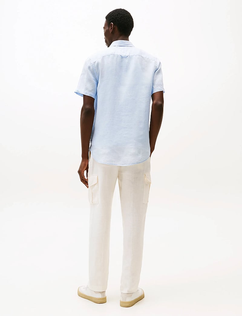 Tommy Hilfiger - PIGMENT DYED LINEN RF SHIRT S/S - basic-hemden - breezy blue - 3