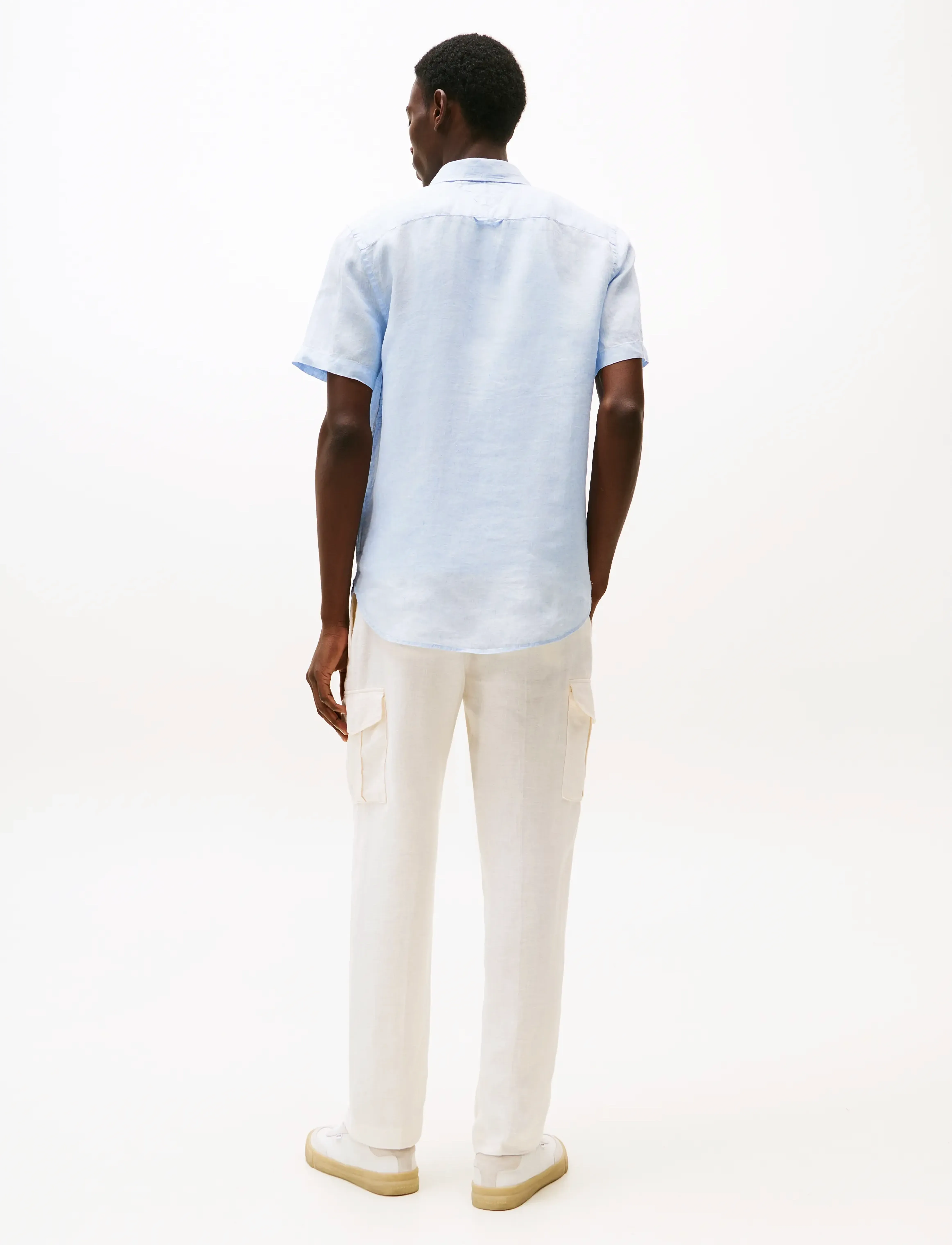 Tommy Hilfiger - PIGMENT DYED LINEN RF SHIRT S/S - leinenhemden - breezy blue - 3