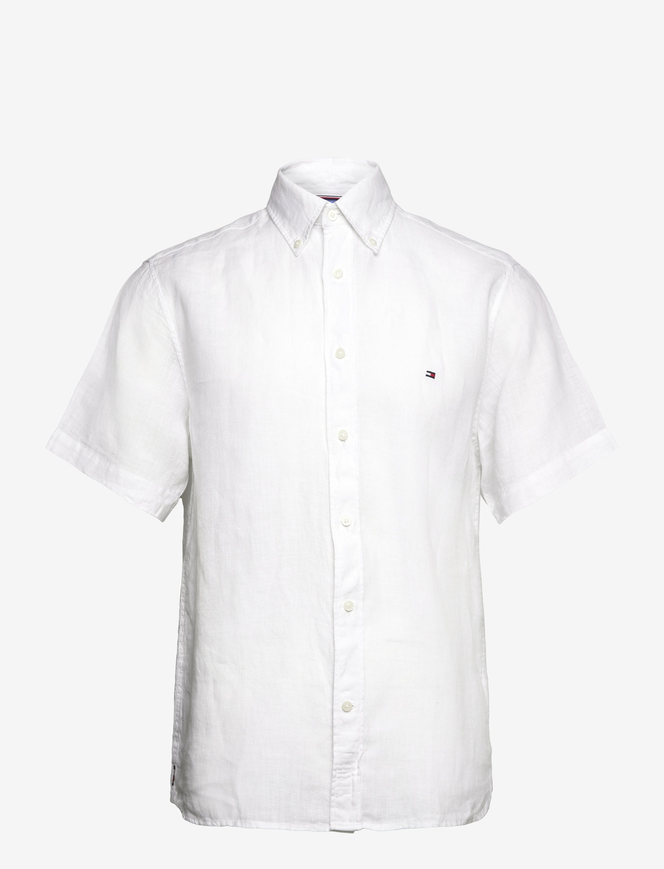 Tommy Hilfiger - PIGMENT DYED LINEN RF SHIRT S/S - basic skjortor - optic white - 1