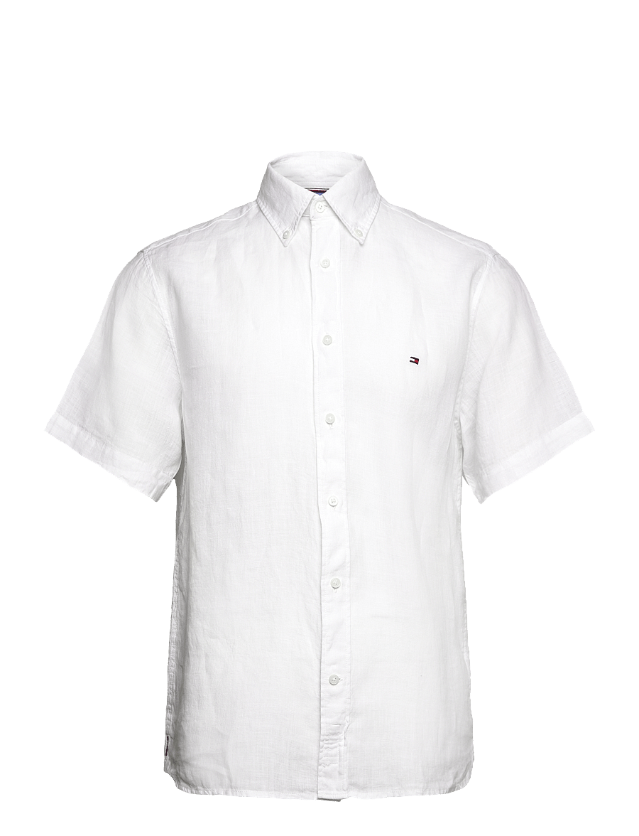Tommy Hilfiger - PIGMENT DYED LINEN RF SHIRT S/S - chemises de lin - optic white - 1