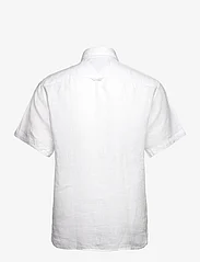 Tommy Hilfiger - PIGMENT DYED LINEN RF SHIRT S/S - kortærmede skjorter - optic white - 1