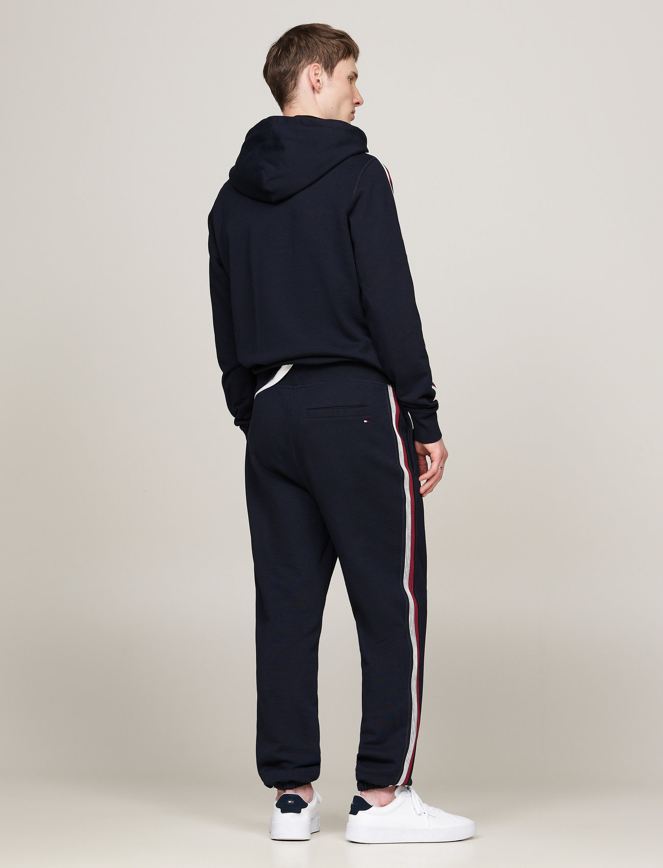 Global Stripe Tape Tommy Hilfiger Tape Joggers Black Tommy