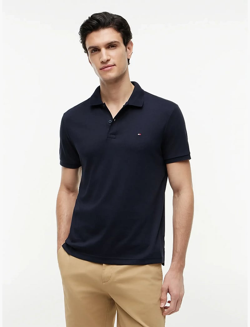 Tommy Hilfiger - LIQUID COTTON ESSENTIAL REG POLO - kortärmade pikéer - desert sky - 0