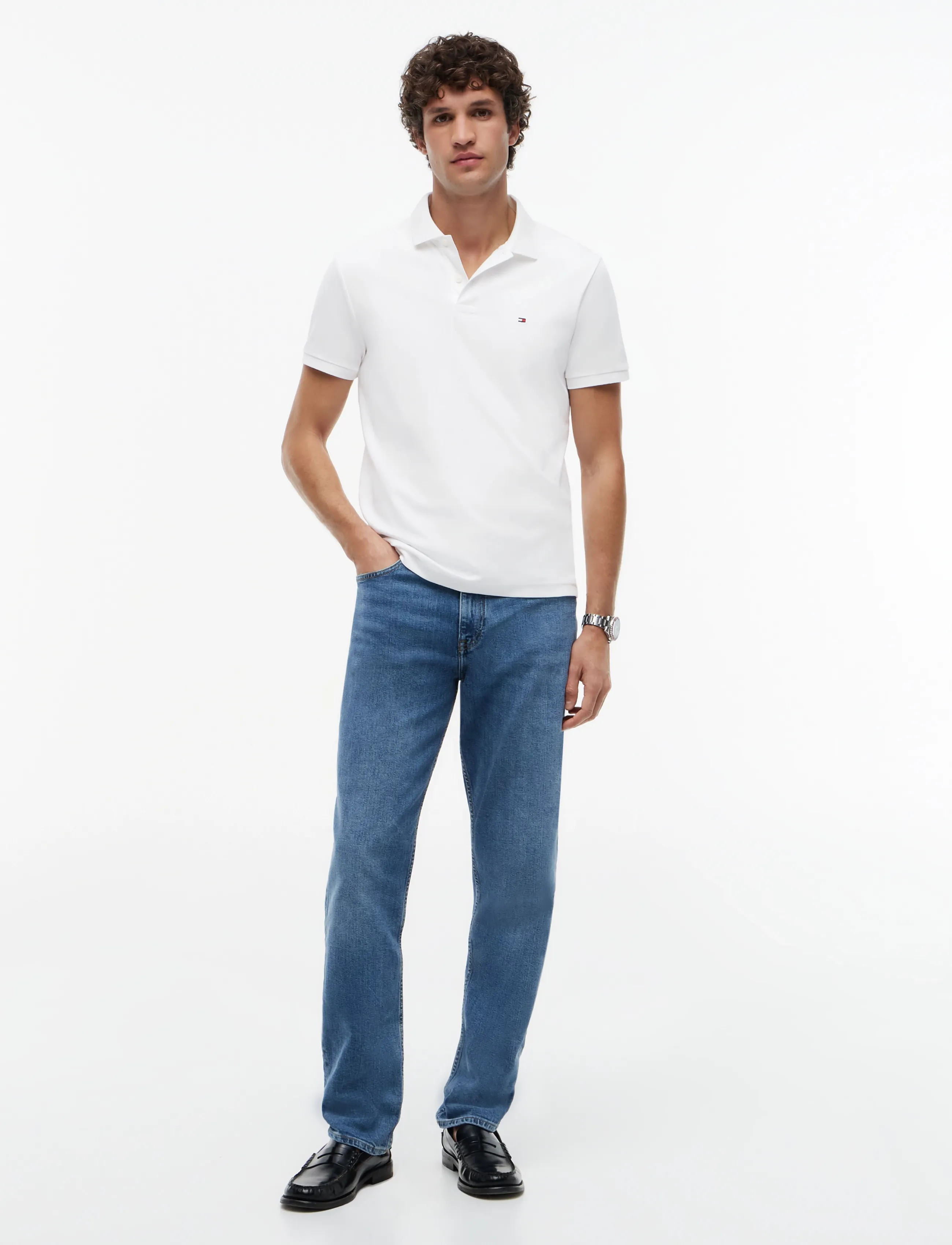 Tommy Hilfiger - LIQUID COTTON ESSENTIAL REG POLO - kurzärmelig - white - 4