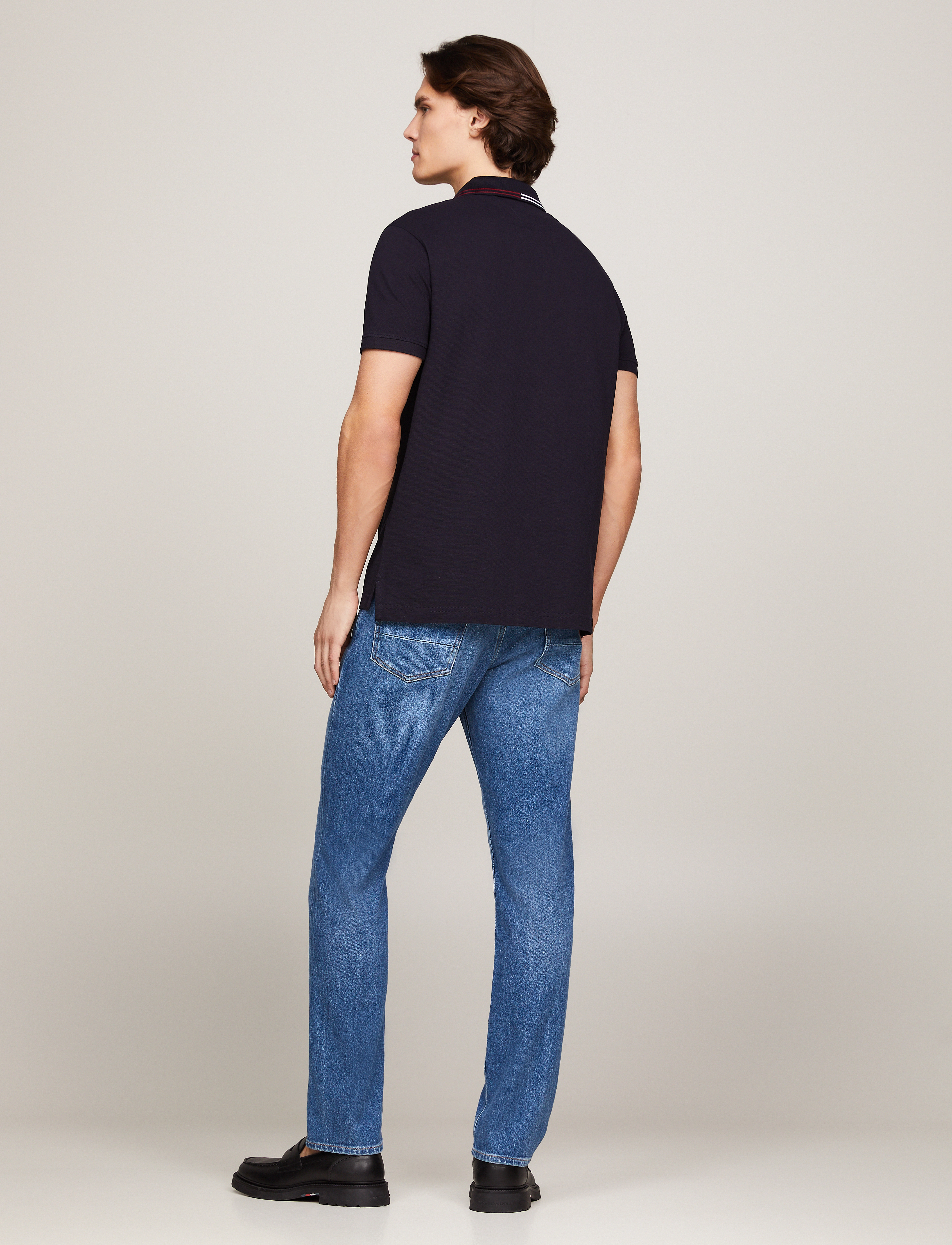 Tommy Hilfiger - RWB ZIP PLACKET TIPPING REG POLO - desert sky - 3