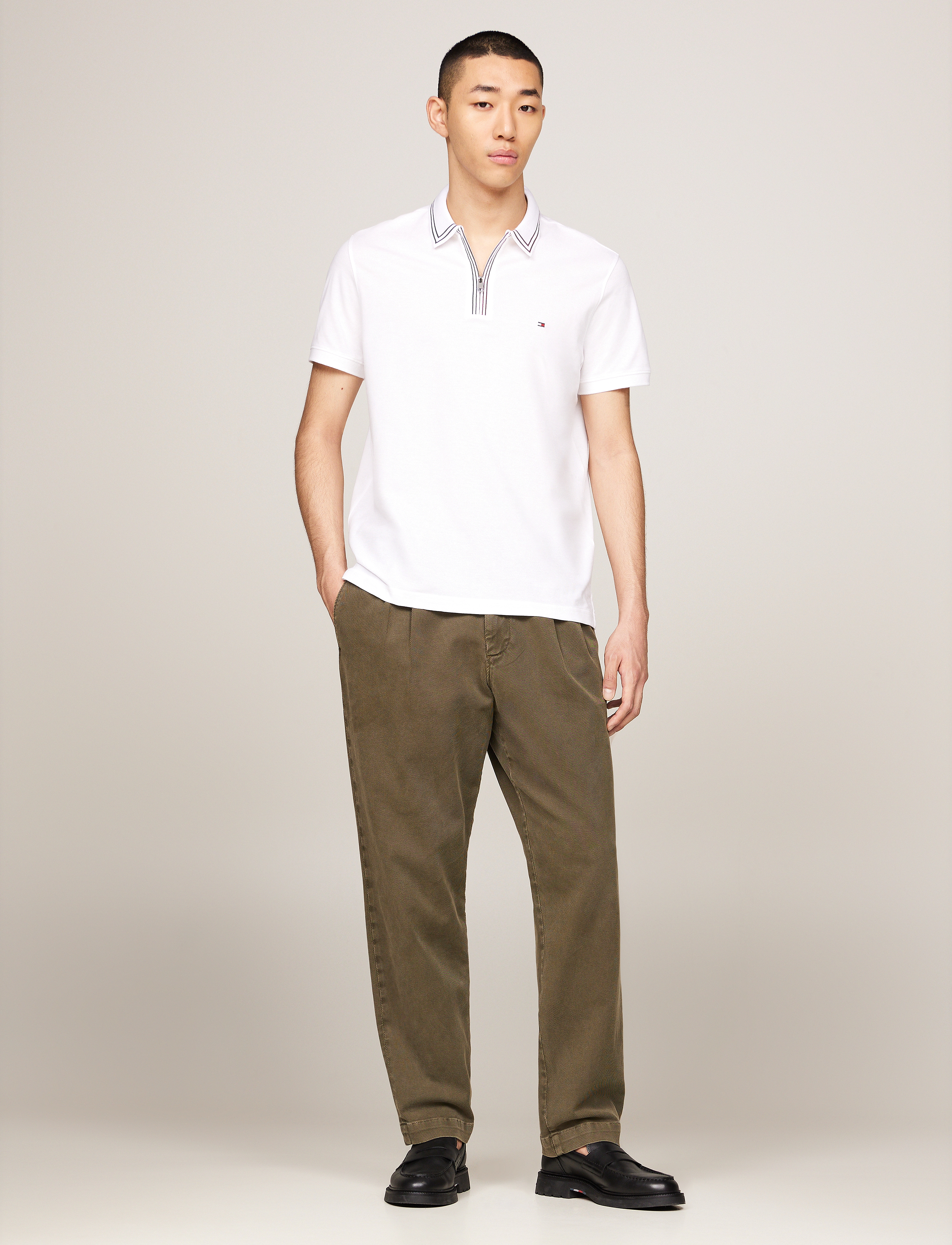 Tommy Hilfiger - RWB ZIP PLACKET TIPPING REG POLO - white - 3