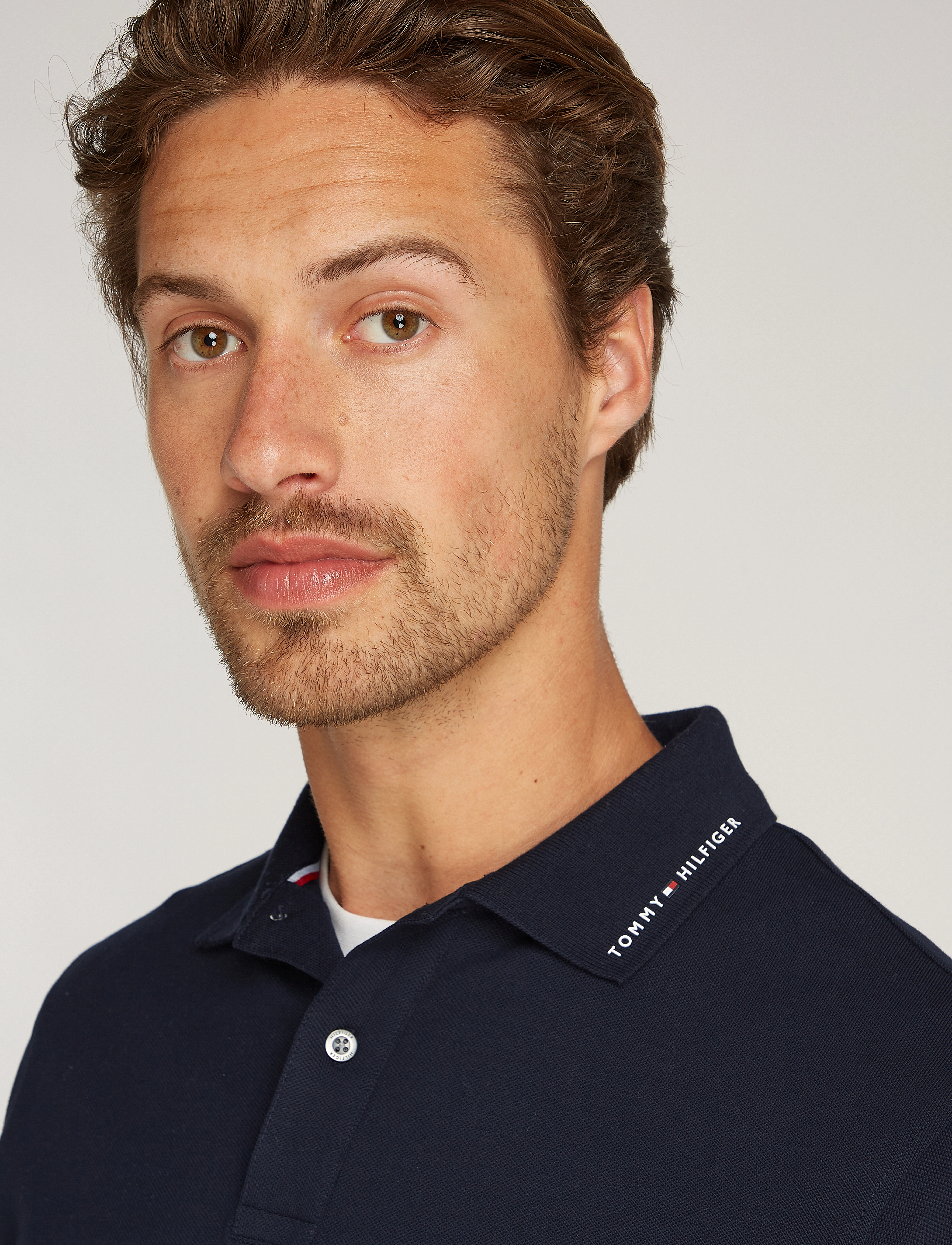 Tommy Hilfiger - TOMMY FLAG TIPPED REG POLO - desert sky - 5