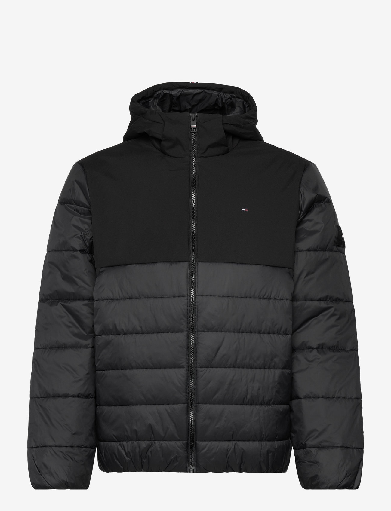 Tommy Hilfiger - CL MIXED MEDIA HOODED JACKET - black - 0