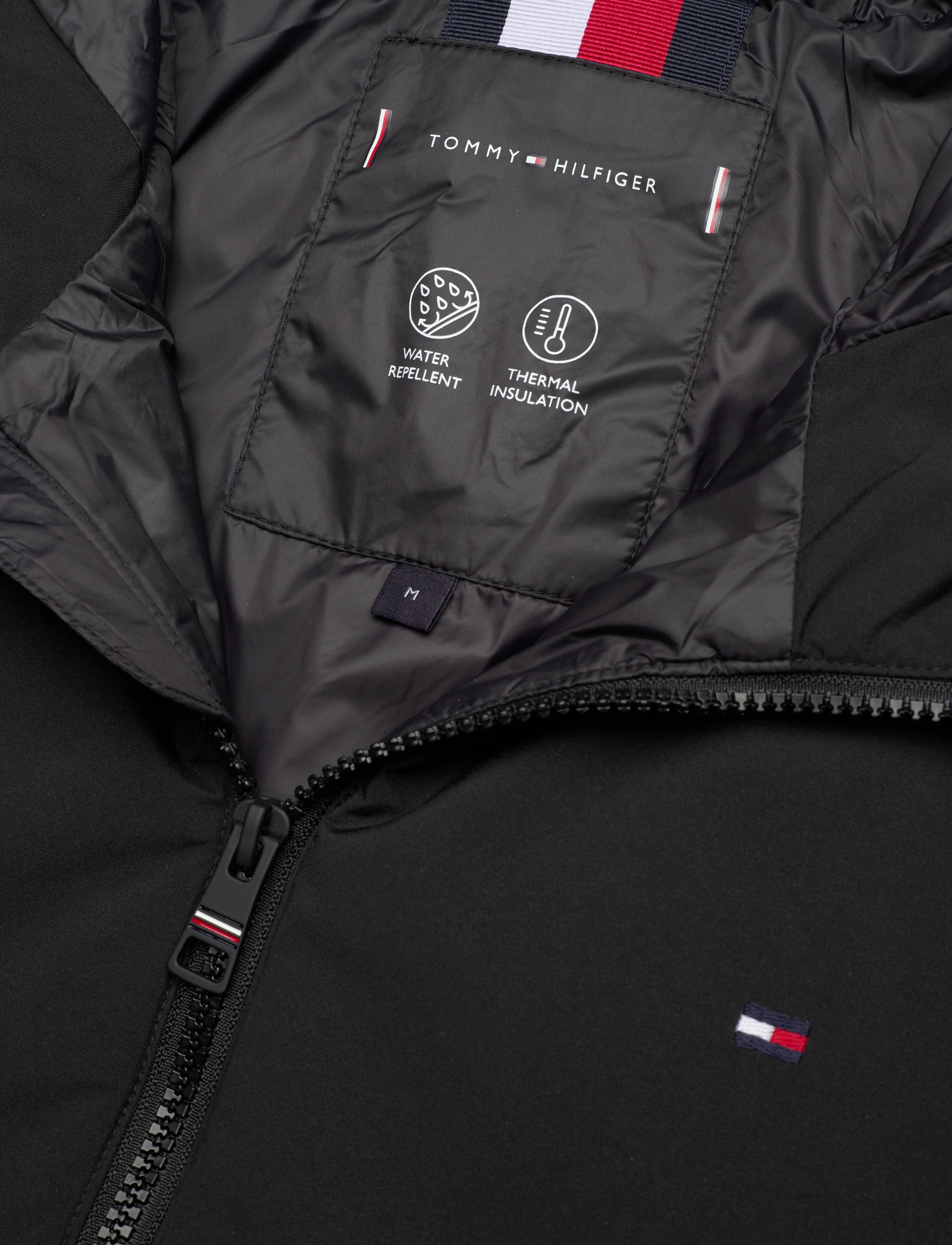Tommy Hilfiger - CL MIXED MEDIA HOODED JACKET - black - 3