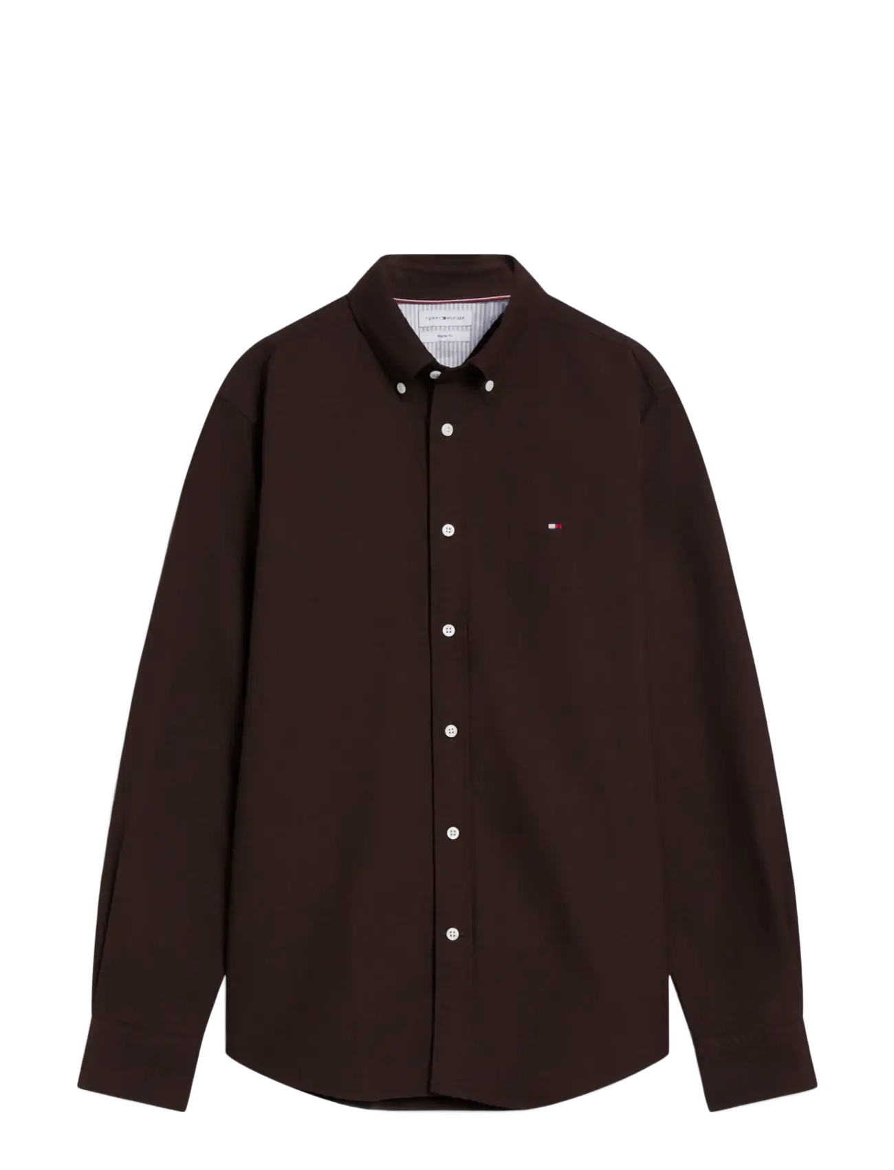 Tommy Hilfiger - SOLID HERITAGE OXFORD RF SHIRT - oxford-skjortor - dark coffee   dark coffee solid - 1