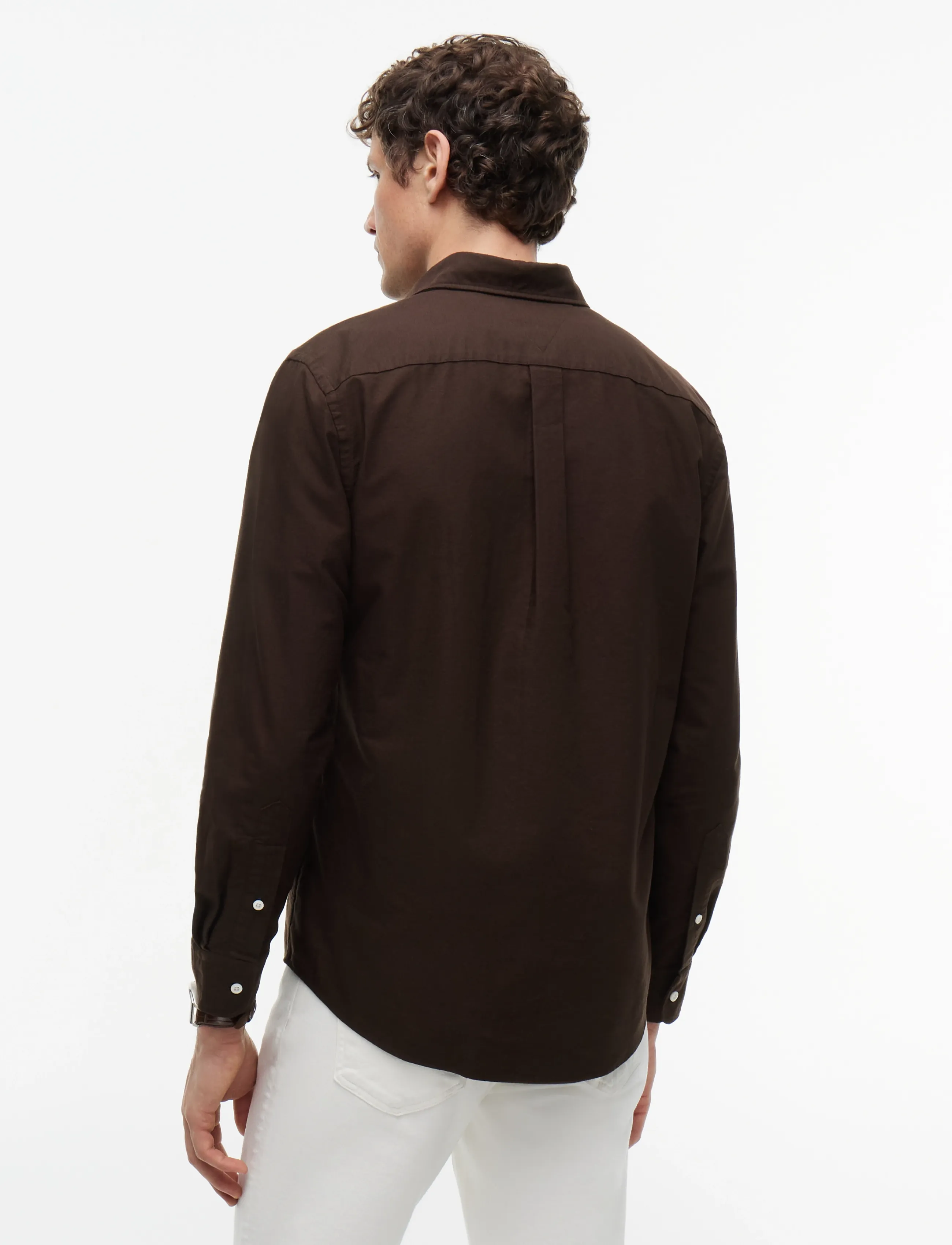 Tommy Hilfiger - SOLID HERITAGE OXFORD RF SHIRT - oxford-skjortor - dark coffee   dark coffee solid - 2