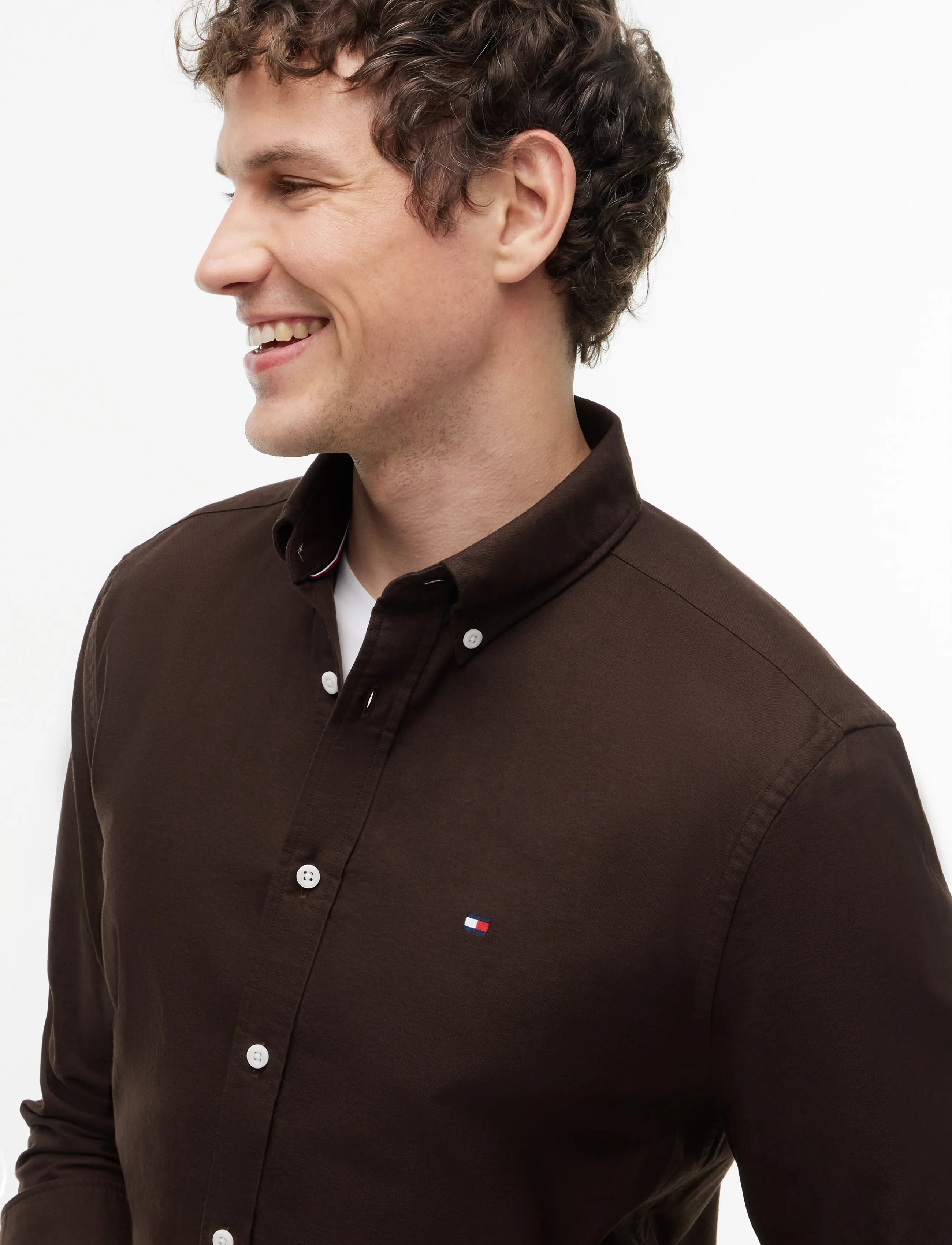 Tommy Hilfiger - SOLID HERITAGE OXFORD RF SHIRT - oxford-skjortor - dark coffee   dark coffee solid - 3