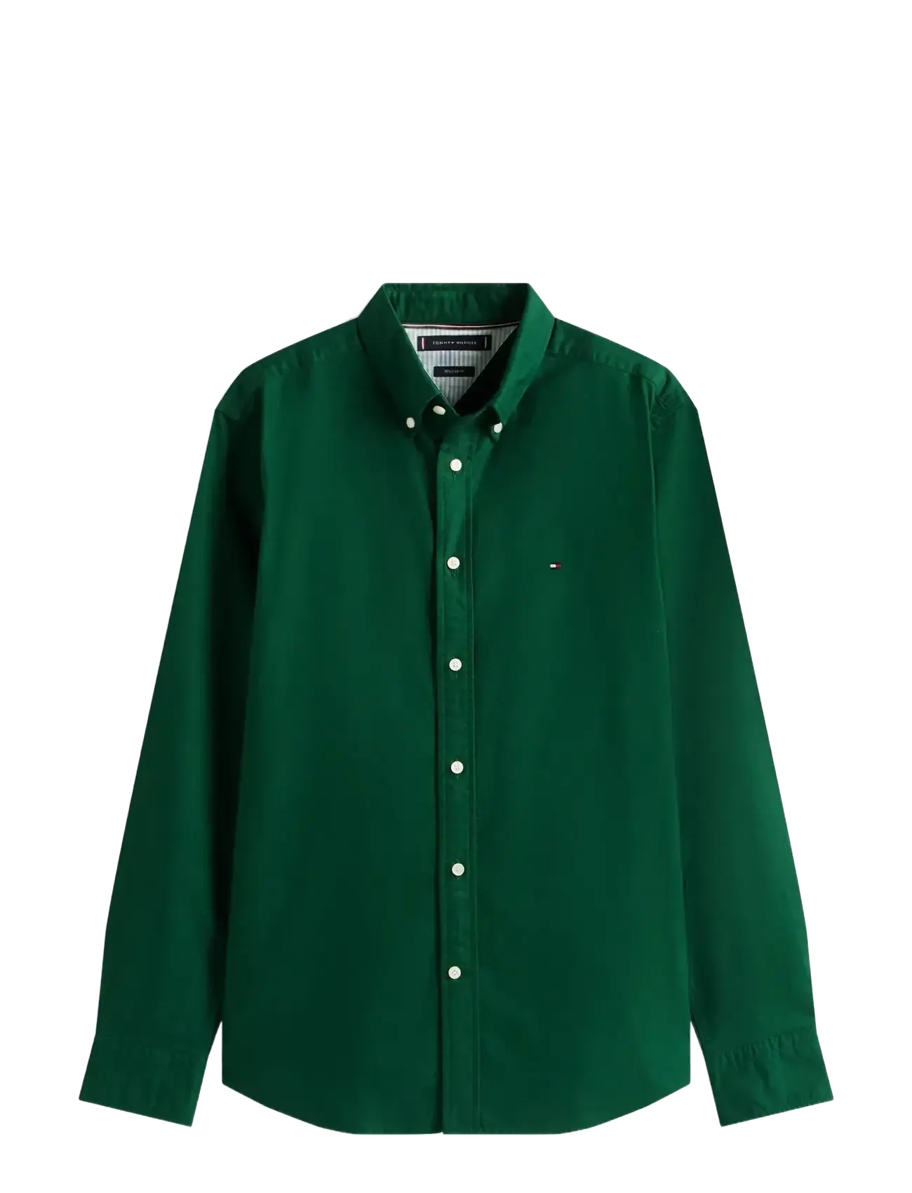 Tommy Hilfiger SOLID HERITAGE OXFORD RF SHIRT - Skjorter - ORNAMENTAL GREEN / ORN GREEN SOLID / green