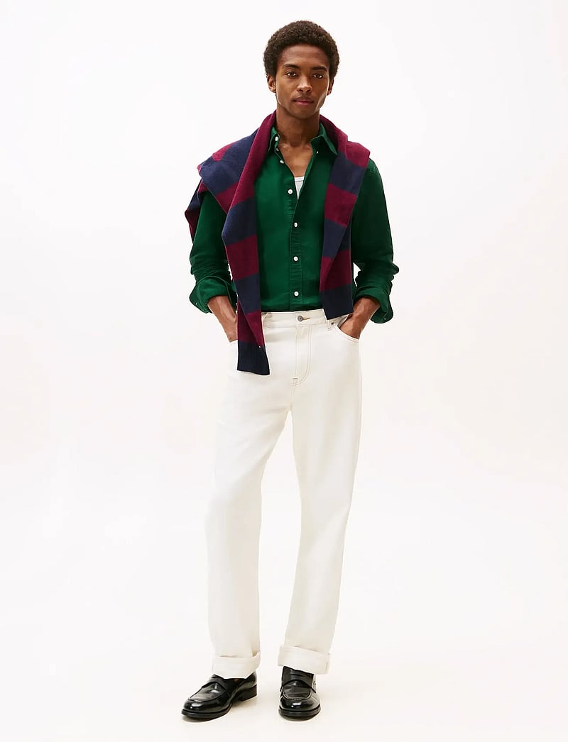 Tommy Hilfiger - SOLID HERITAGE OXFORD RF SHIRT - oxford-hemden - ornamental green / orn green solid - 2