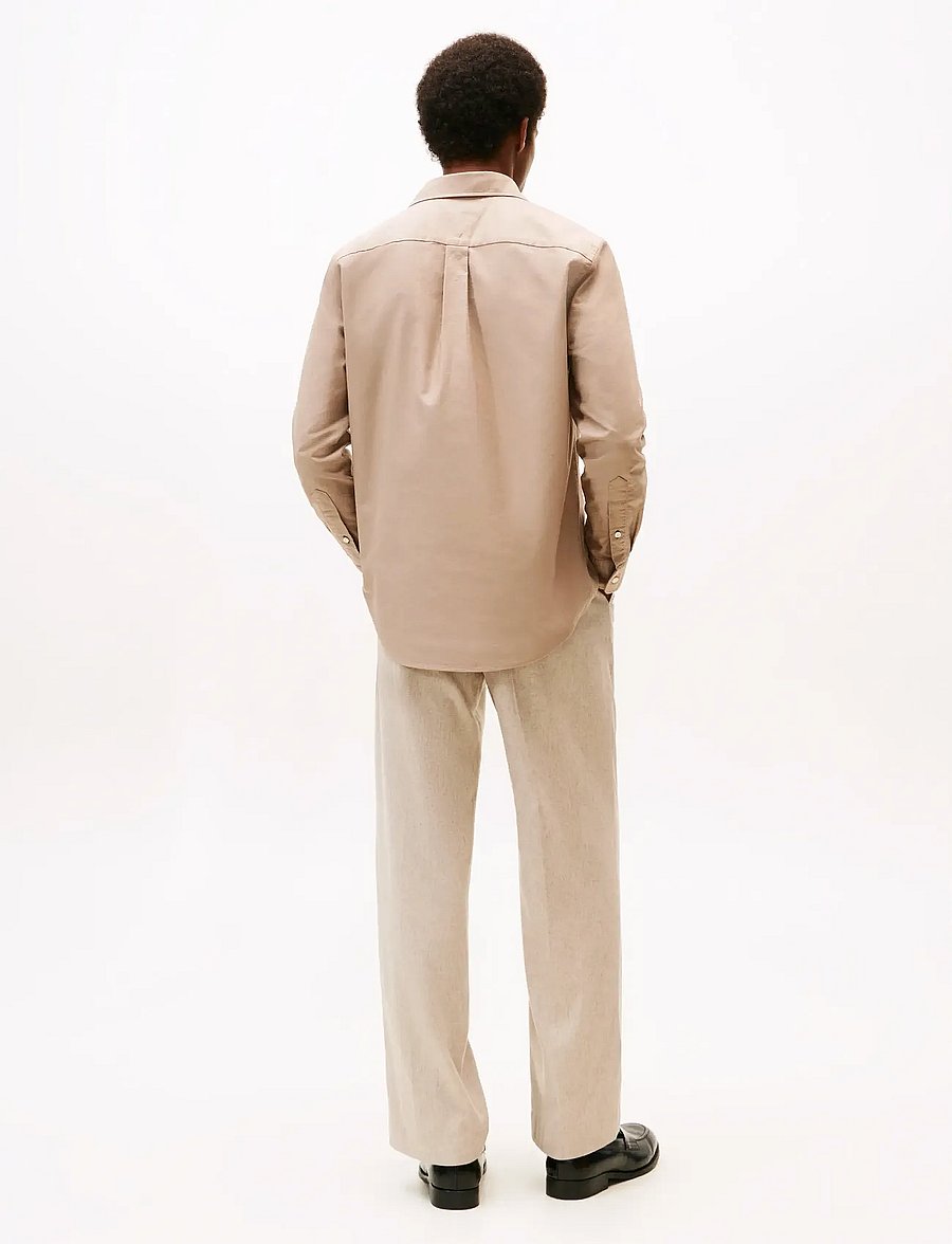 Tommy Hilfiger - SOLID HERITAGE OXFORD RF SHIRT - oxford-hemden - coastal taupe coastal taupe solid - 3