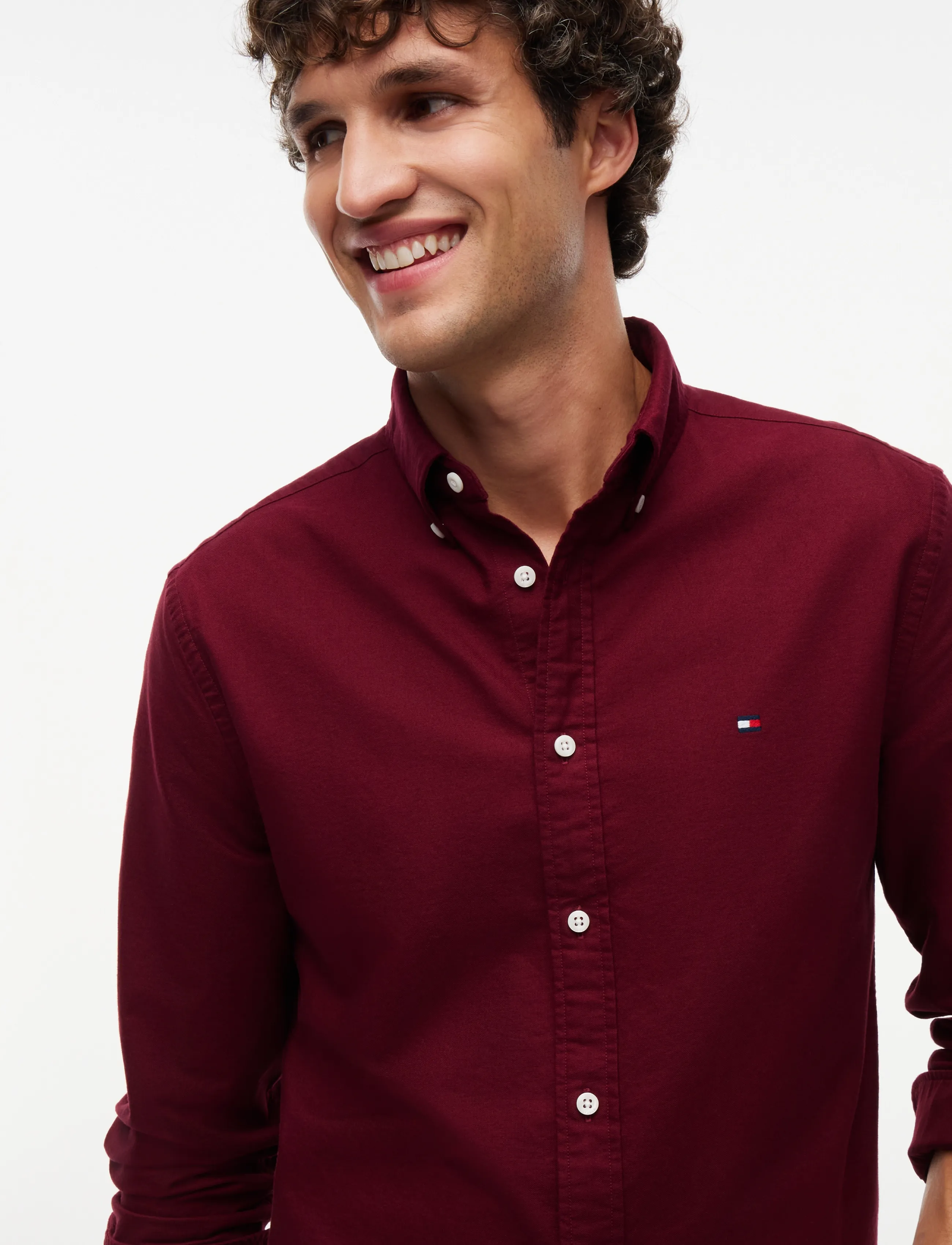 Tommy Hilfiger - SOLID HERITAGE OXFORD RF SHIRT - oxford-skjortor - burgundy   burgundy solid - 3