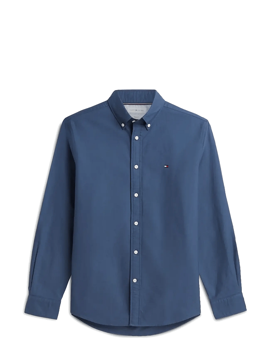 Tommy Hilfiger - SOLID HERITAGE OXFORD RF SHIRT - oxford-skjortor - aegean sea - 1