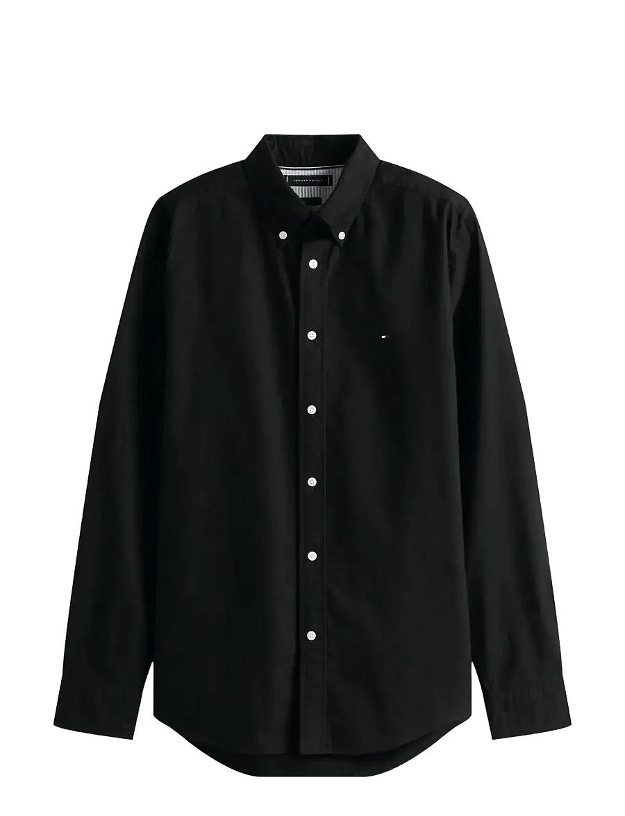Tommy Hilfiger - SOLID HERITAGE OXFORD RF SHIRT - oxford-hemden - black black solid - 1