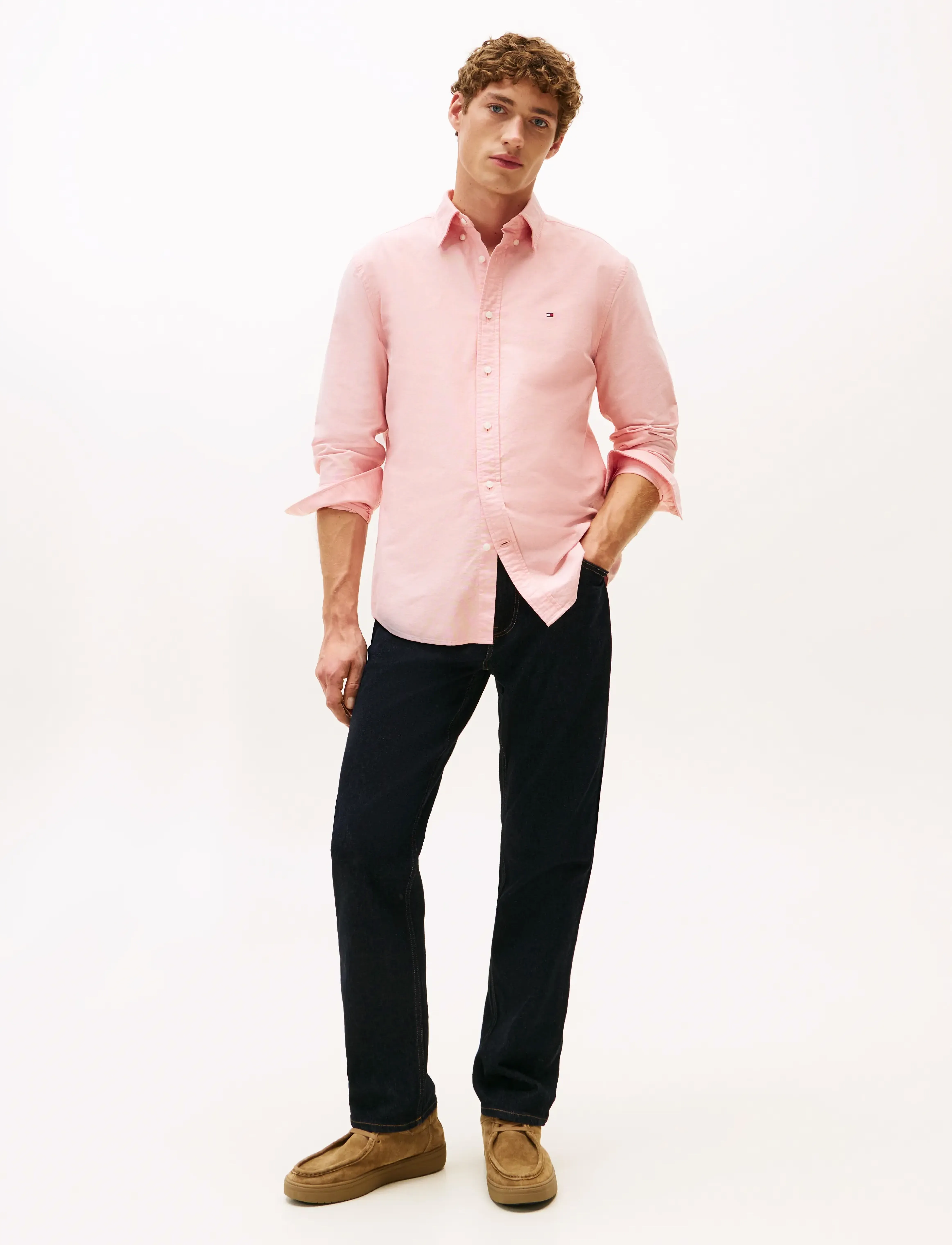 Tommy Hilfiger - SOLID HERITAGE OXFORD RF SHIRT - oxford skjorter - brilliant orange - 2