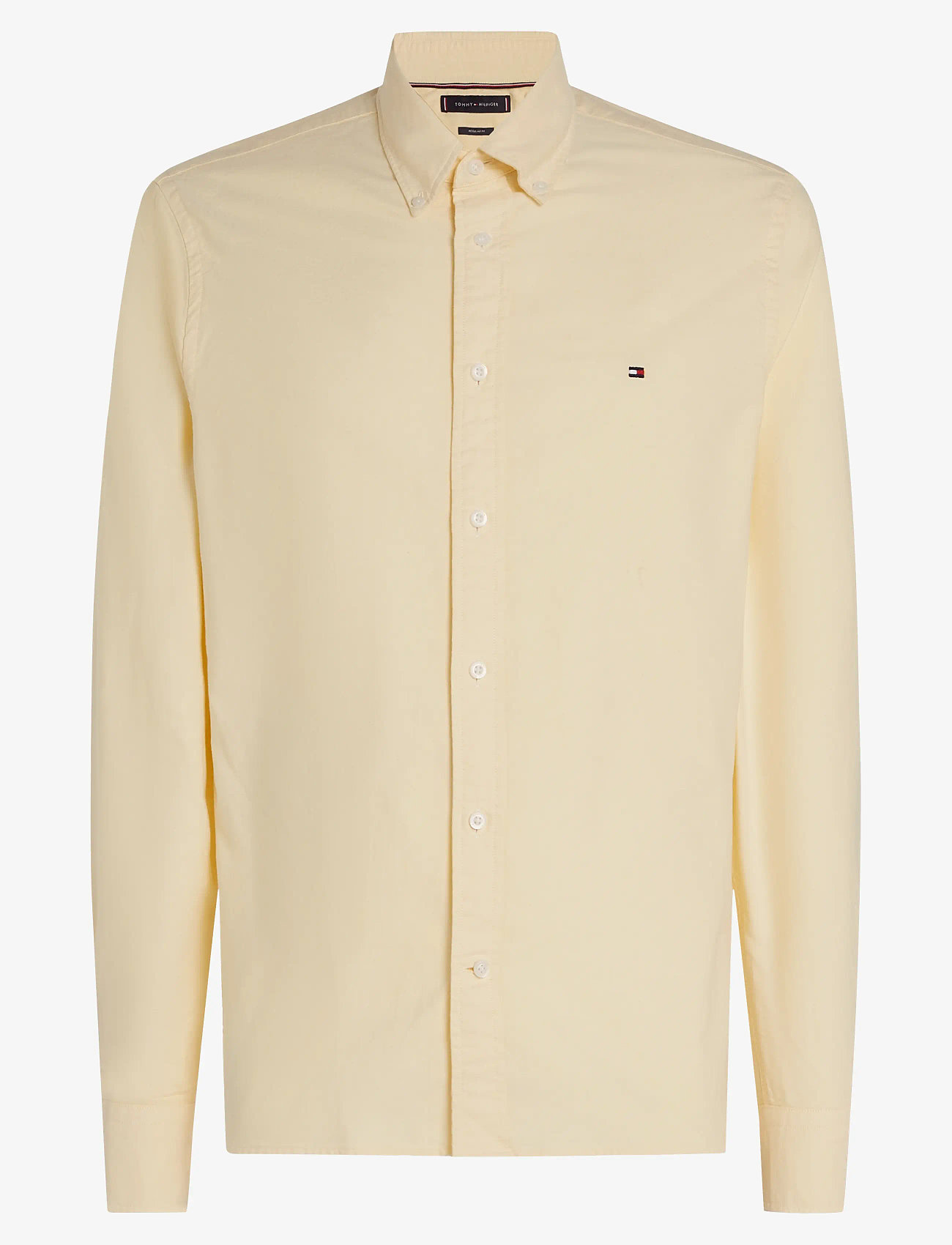 Tommy Hilfiger - SOLID HERITAGE OXFORD RF SHIRT - oxford skjorter - citronella - 1