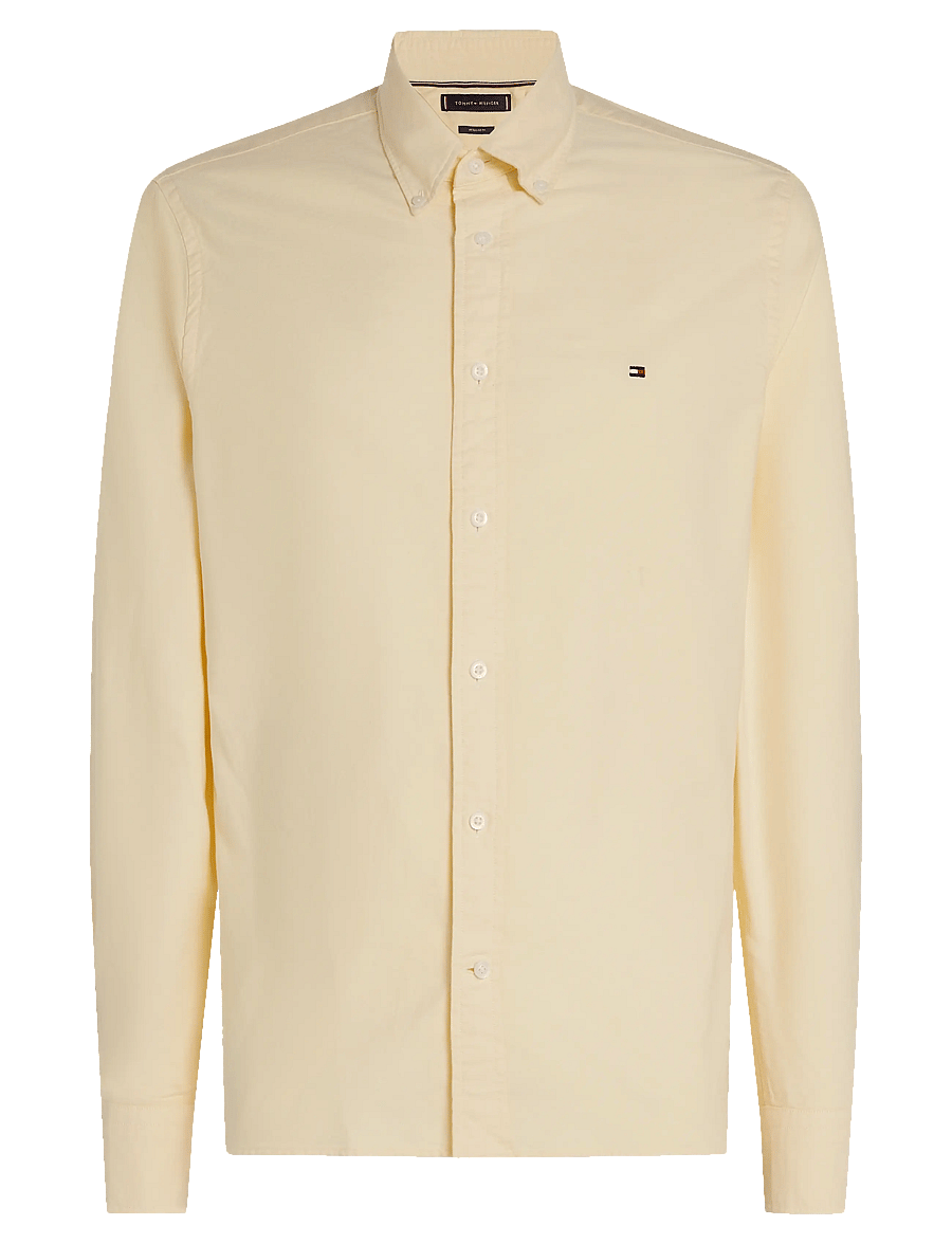 Tommy Hilfiger - SOLID HERITAGE OXFORD RF SHIRT - oxford-hemden - citronella - 1
