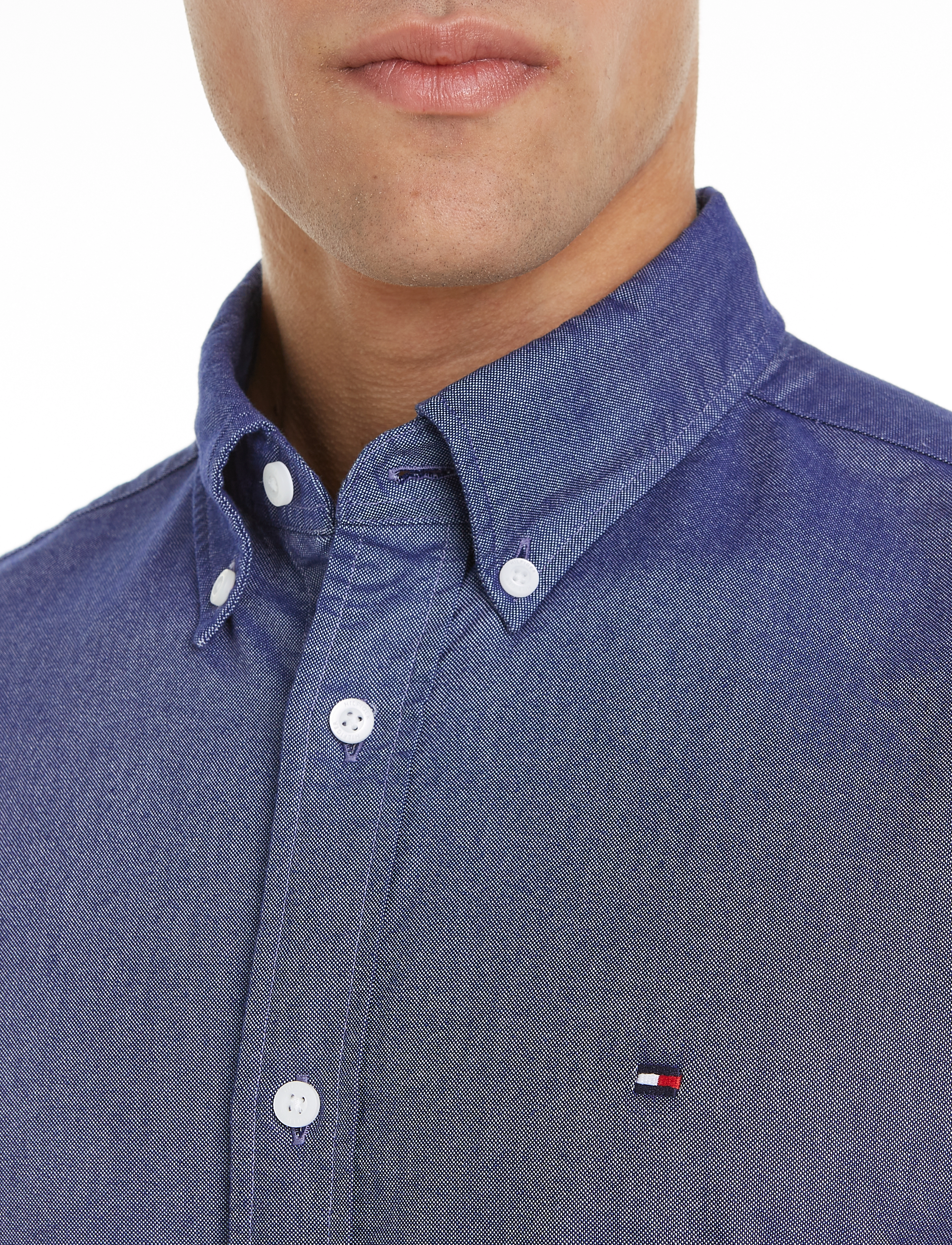 Tommy Hilfiger - SOLID HERITAGE OXFORD RF SHIRT - oxford skjorter - desert sky - 3