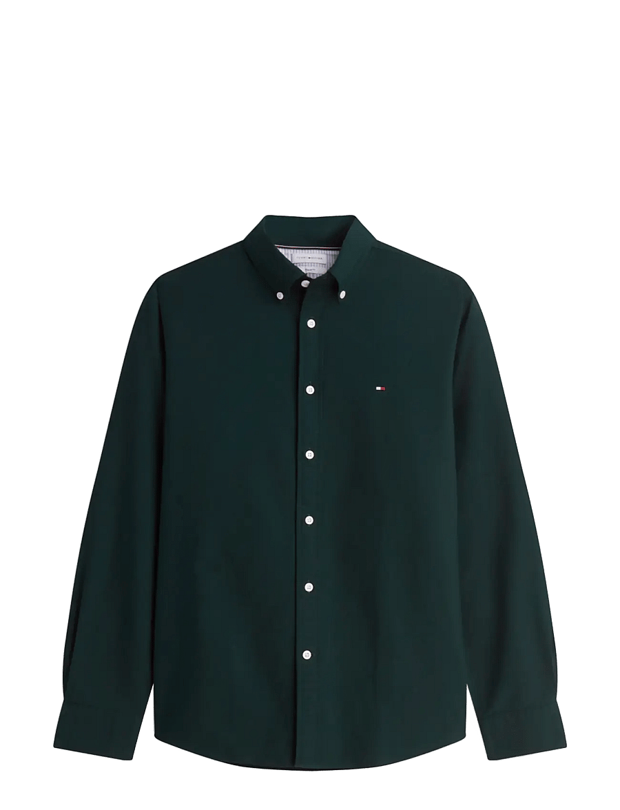 Tommy Hilfiger - SOLID HERITAGE OXFORD RF SHIRT - oxford-skjortor - hunter hunter solid - 1