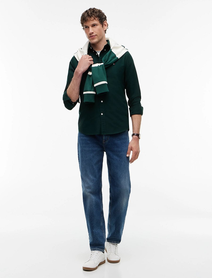 Tommy Hilfiger - SOLID HERITAGE OXFORD RF SHIRT - oxford-skjortor - hunter hunter solid - 4