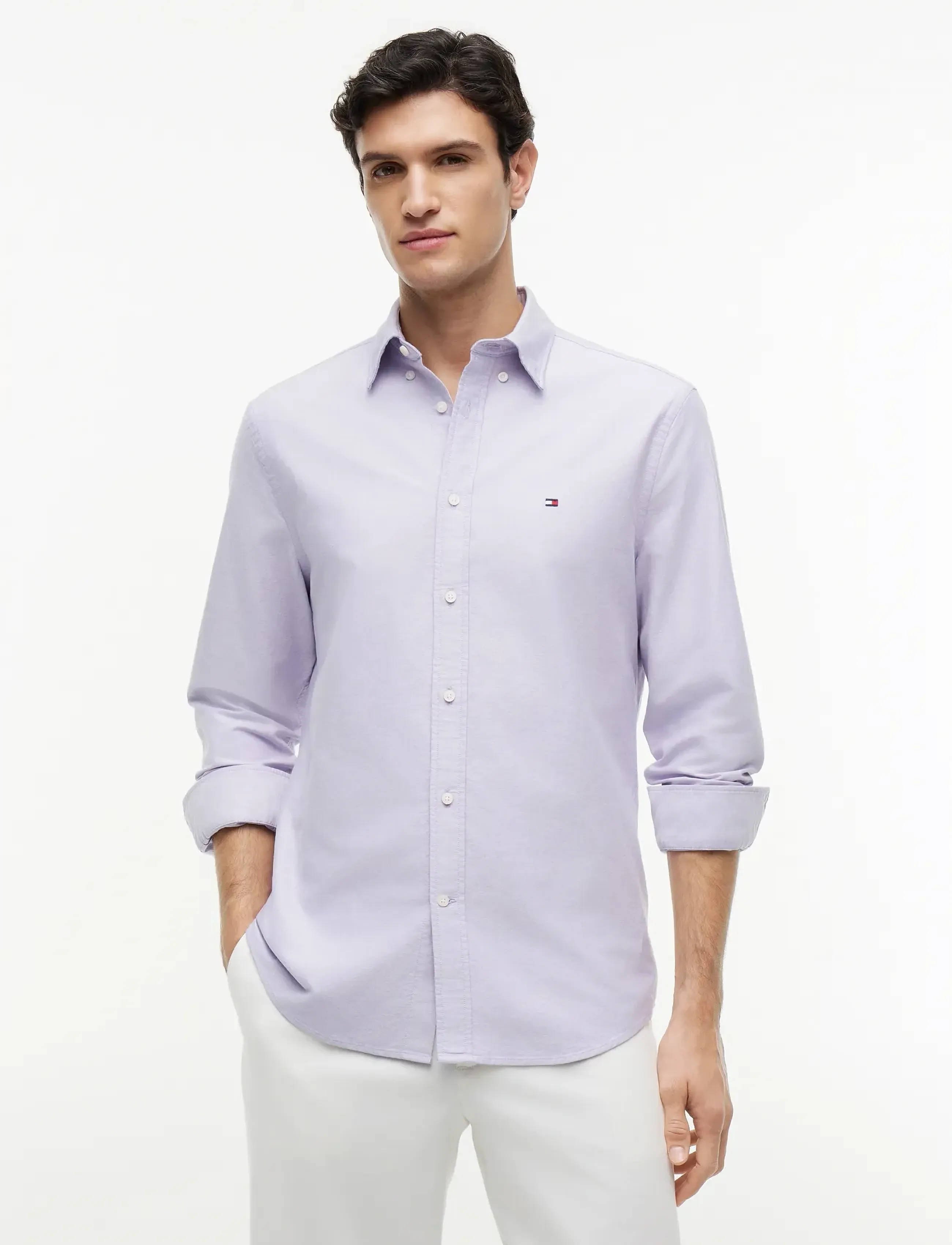 Tommy Hilfiger SOLID HERITAGE OXFORD RF SHIRT - Shirts - MONARCH PURPLE / purple