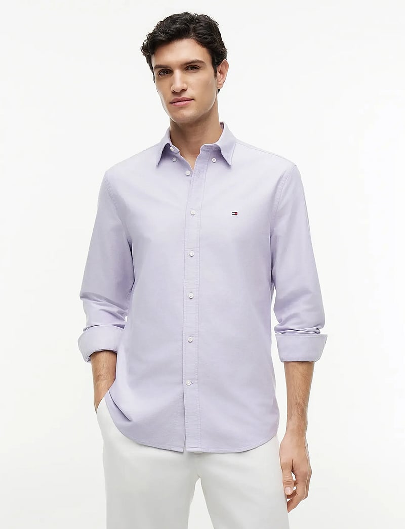 Tommy Hilfiger - SOLID HERITAGE OXFORD RF SHIRT - oxford-skjortor - monarch purple - 0
