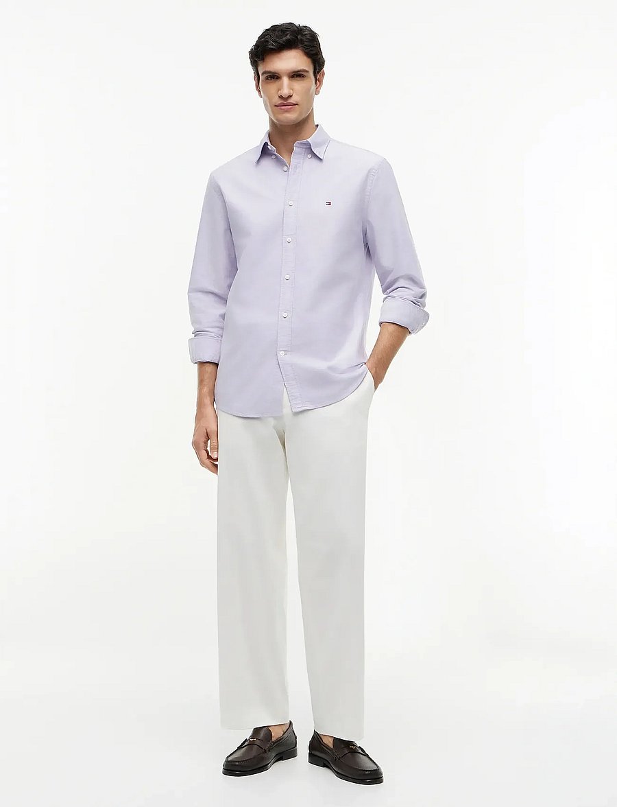 Tommy Hilfiger - SOLID HERITAGE OXFORD RF SHIRT - oxfordi särgid - monarch purple - 3