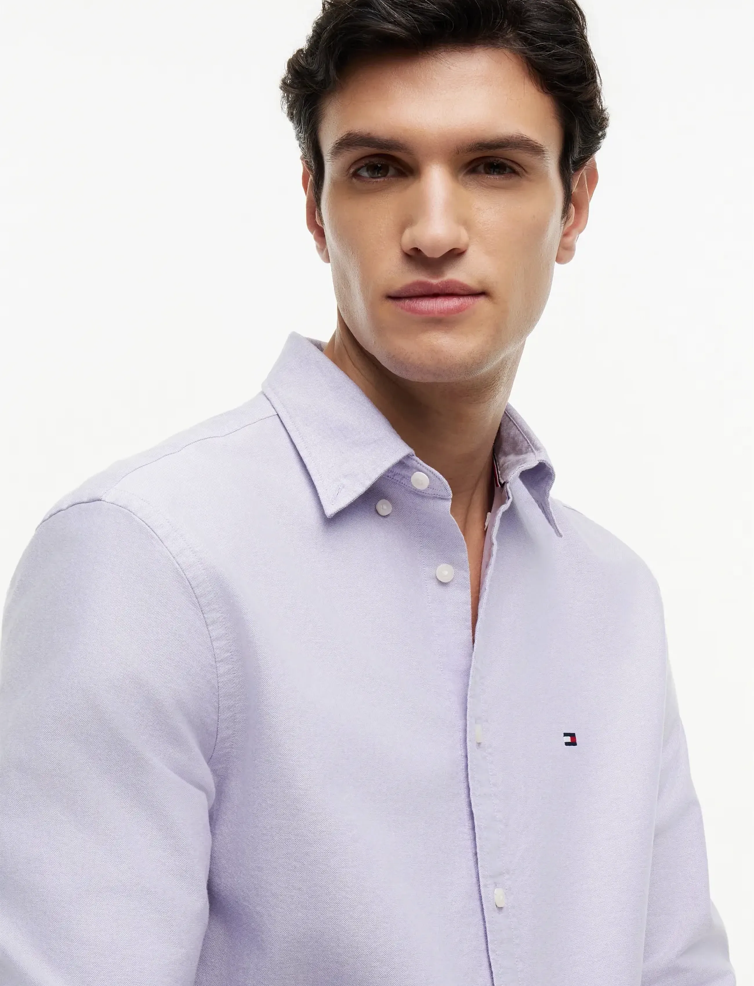 Tommy Hilfiger - SOLID HERITAGE OXFORD RF SHIRT - oxford shirts - monarch purple - 4