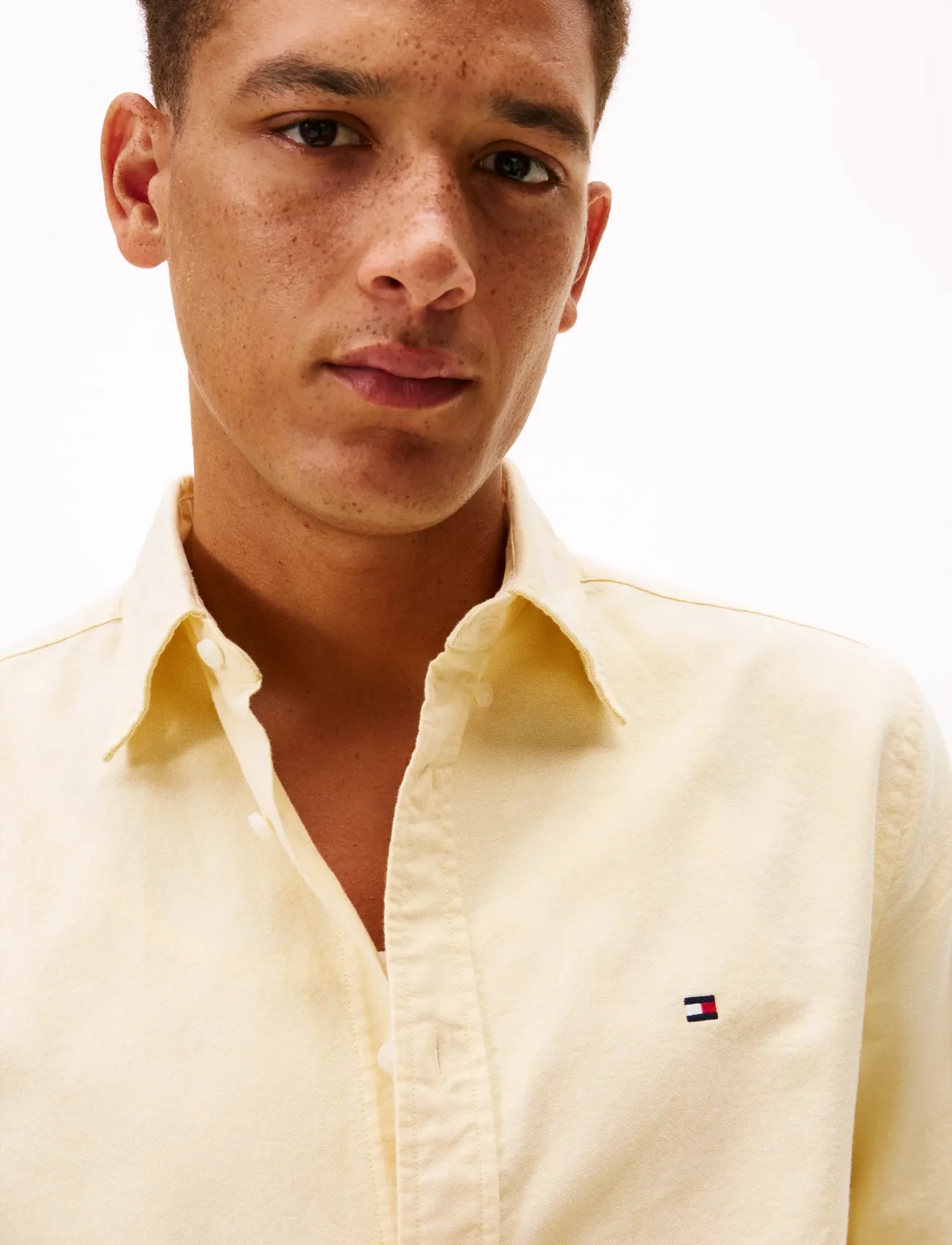 Tommy Hilfiger - SOLID HERITAGE OXFORD RF SHIRT - oxford-hemden - morningside yellow - 4