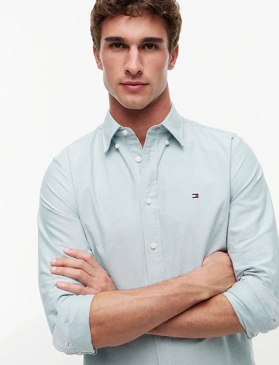 Tommy Hilfiger - SOLID HERITAGE OXFORD RF SHIRT - oxford-hemden - ornamental green - 3