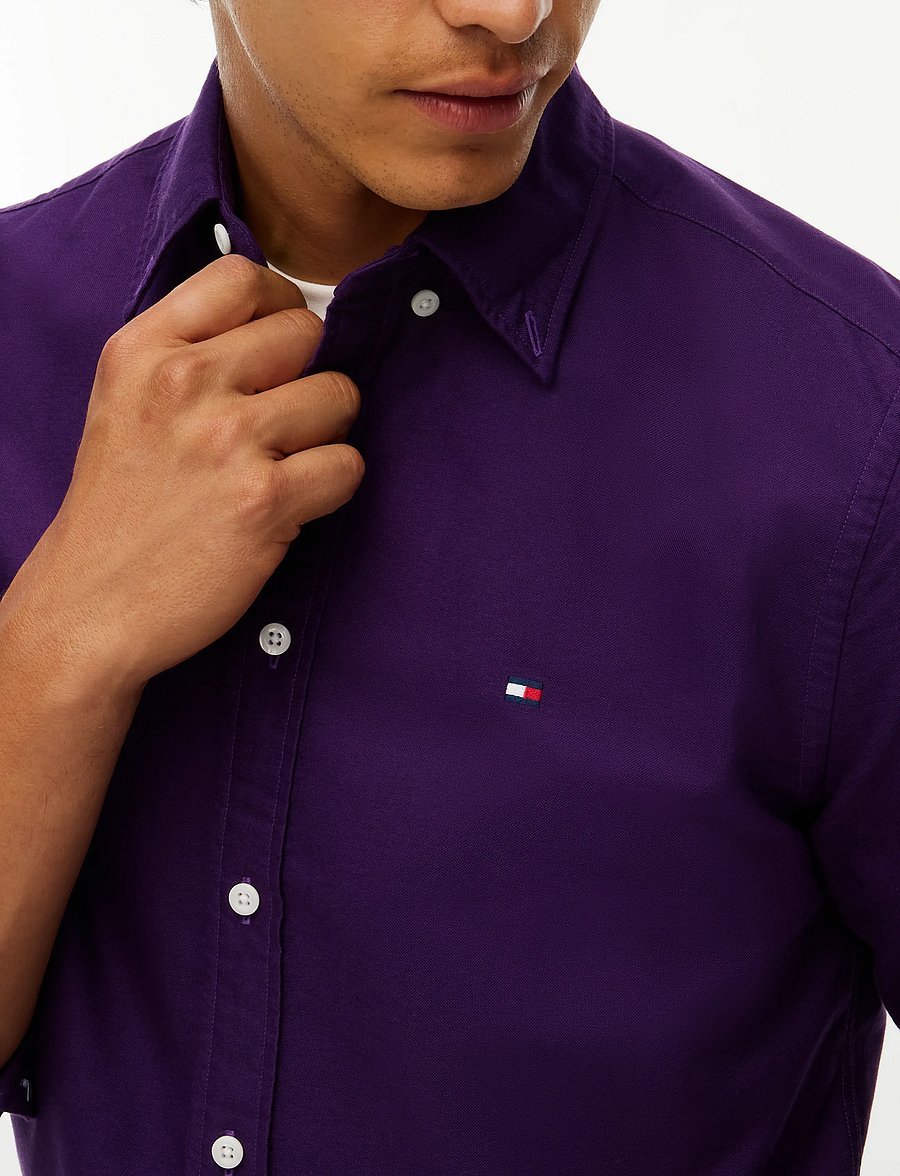Tommy Hilfiger - SOLID HERITAGE OXFORD RF SHIRT - oxfordi särgid - purple sapphire - 3