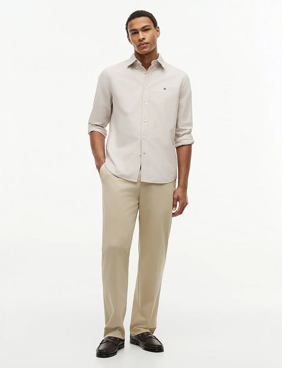 Tommy Hilfiger - SOLID HERITAGE OXFORD RF SHIRT - oxford-skjortor - safari canvas - 4