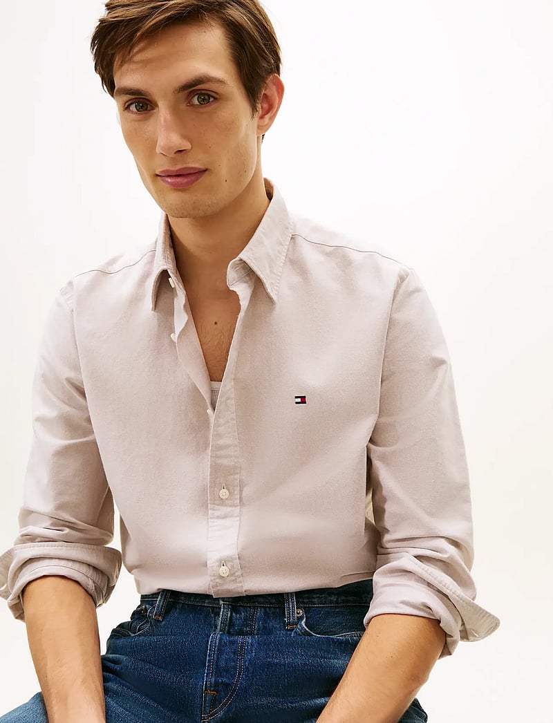 Tommy Hilfiger - SOLID HERITAGE OXFORD RF SHIRT - oxfordi särgid - safari canvas - 5