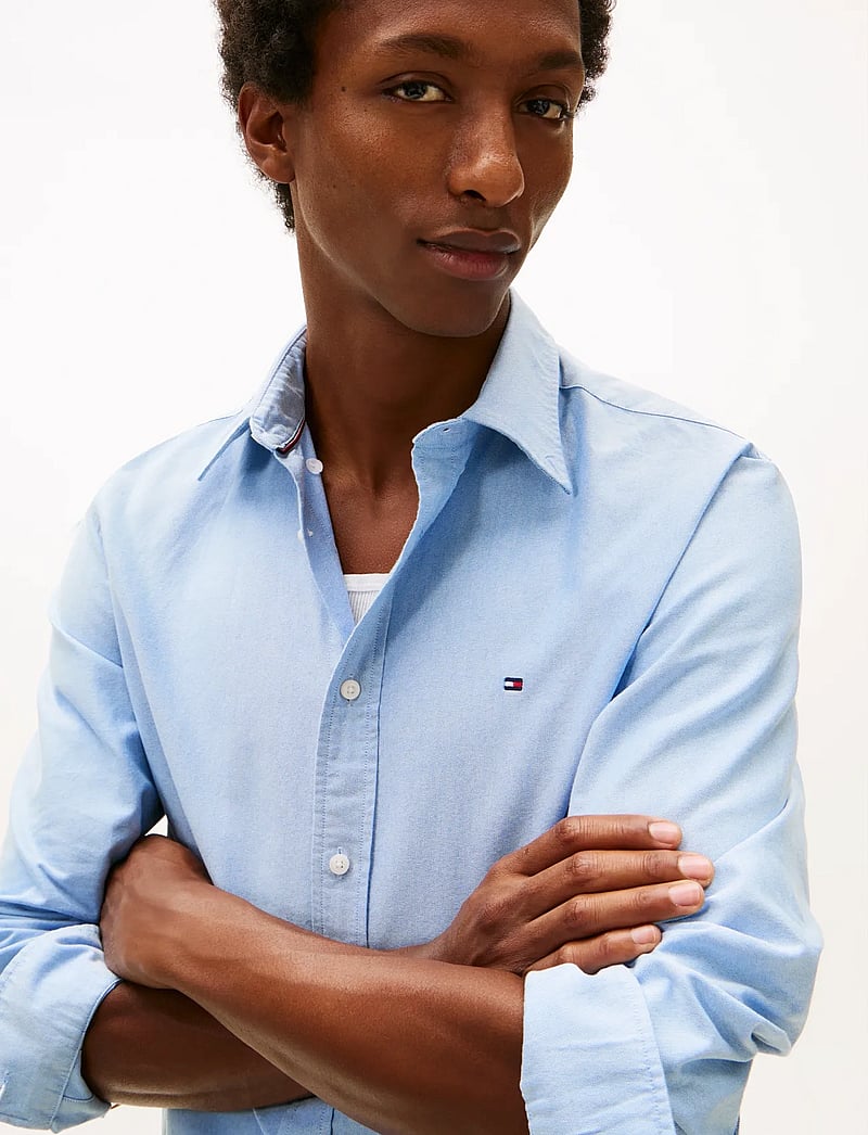 Tommy Hilfiger - SOLID HERITAGE OXFORD RF SHIRT - basic skjorter - shirt blue - 4