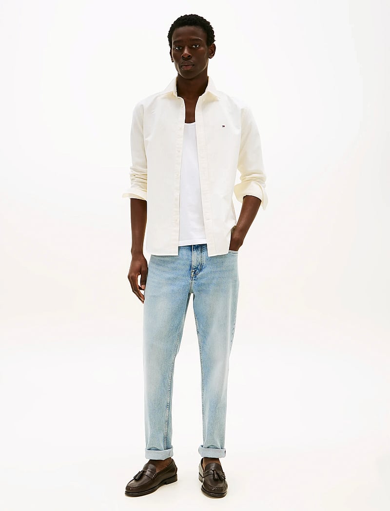 Tommy Hilfiger - HERITAGE OXFORD STRIPE RF SHIRT - gestreifte hemden - citronella oxford / white - 3