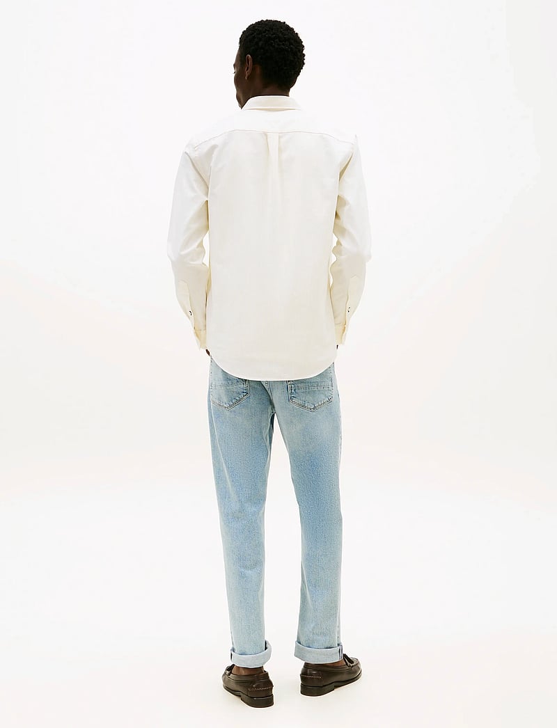 Tommy Hilfiger - HERITAGE OXFORD STRIPE RF SHIRT - gestreifte hemden - citronella oxford / white - 4