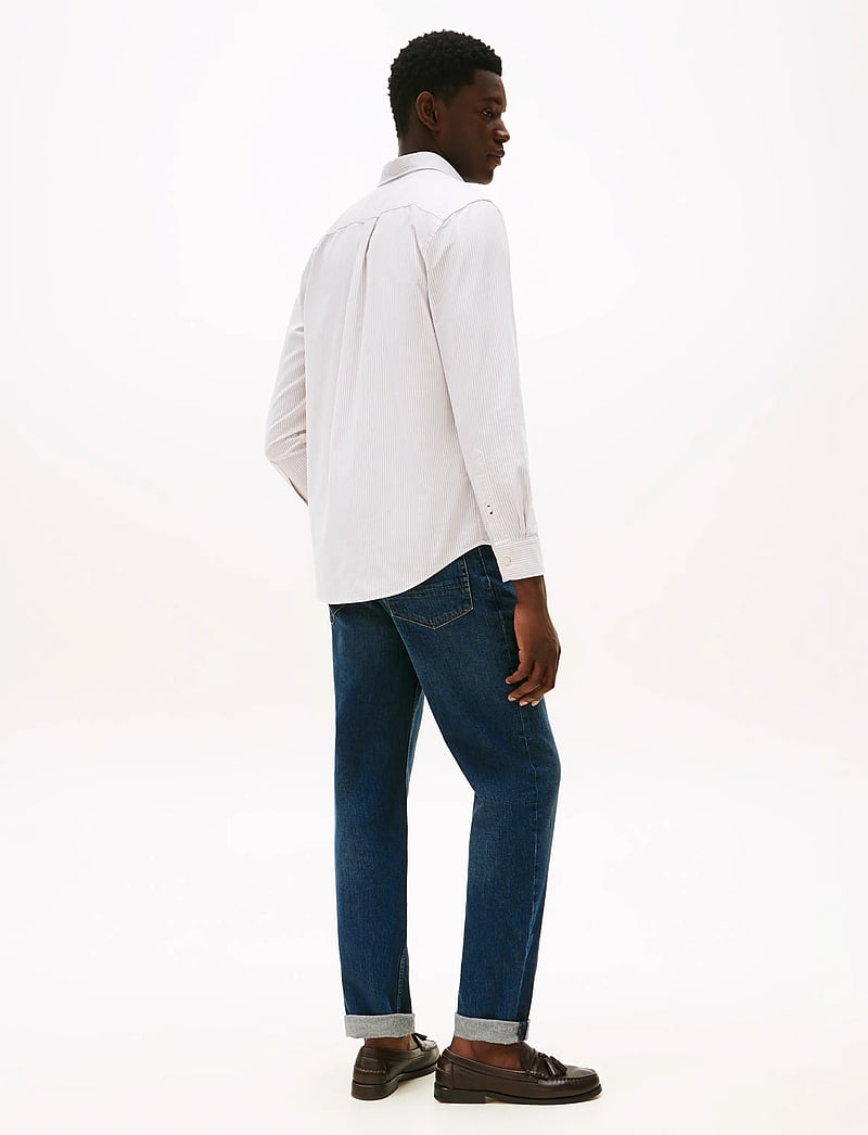 Tommy Hilfiger - HERITAGE OXFORD STRIPE RF SHIRT - tavalised t-särgid - safari canvas / white - 3