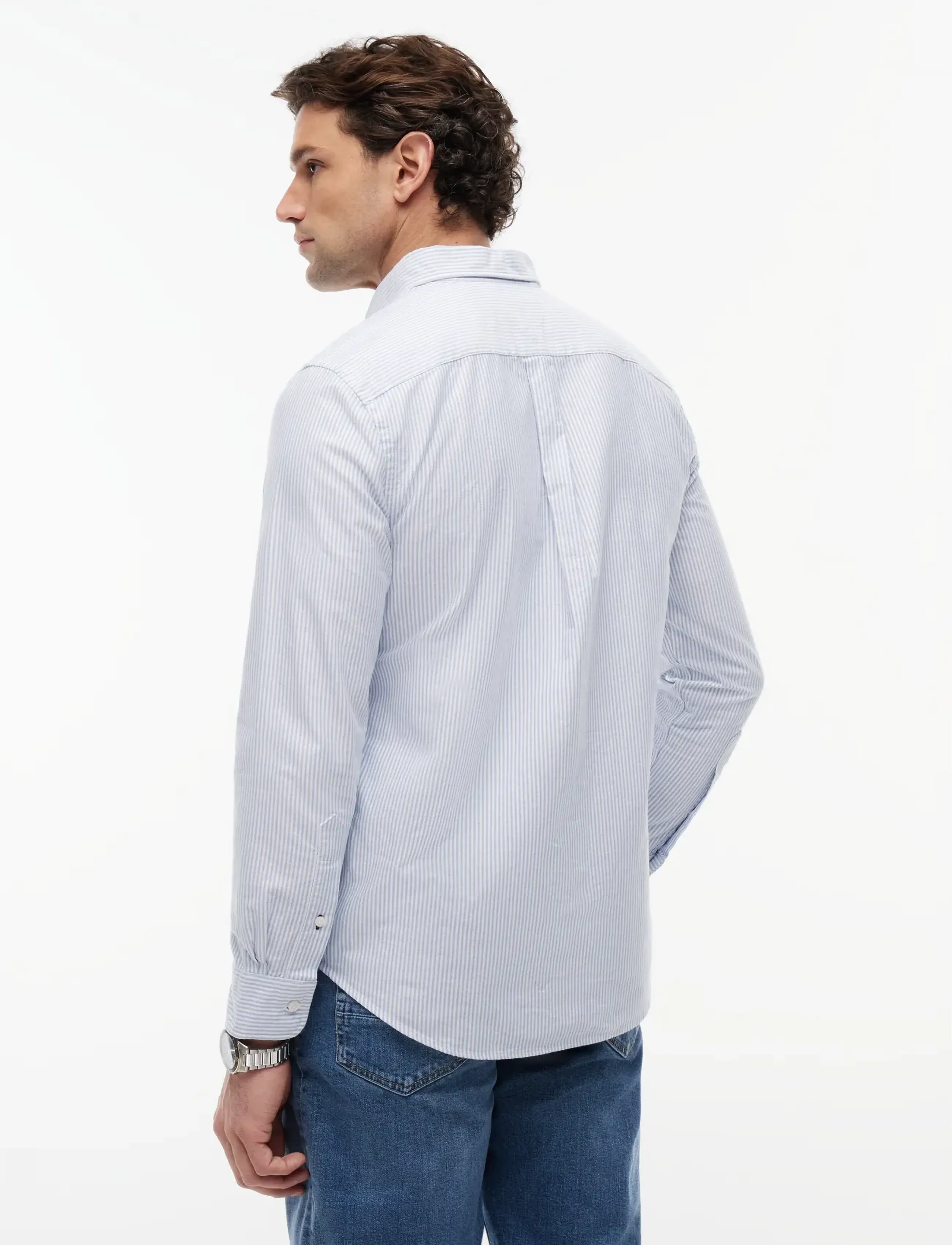 Tommy Hilfiger - HERITAGE OXFORD STRIPE RF SHIRT - gestreifte hemden - shirt blue   white - 3