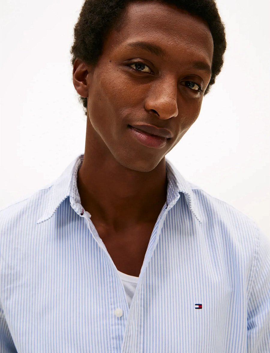Tommy Hilfiger - HERITAGE OXFORD STRIPE RF SHIRT - triibulised särgid - shirt blue white - 5