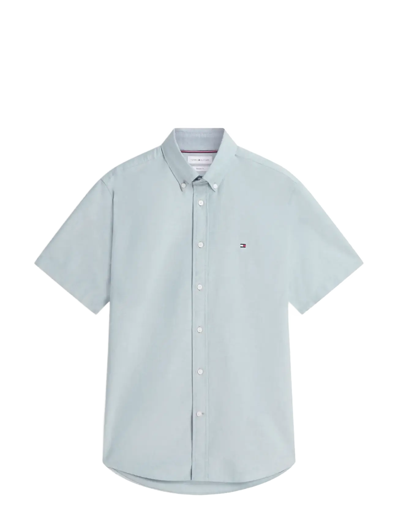 Tommy Hilfiger - HERITAGE OXFORD RF SHIRT S/S - kortärmade skjortor - ornamental green - 1