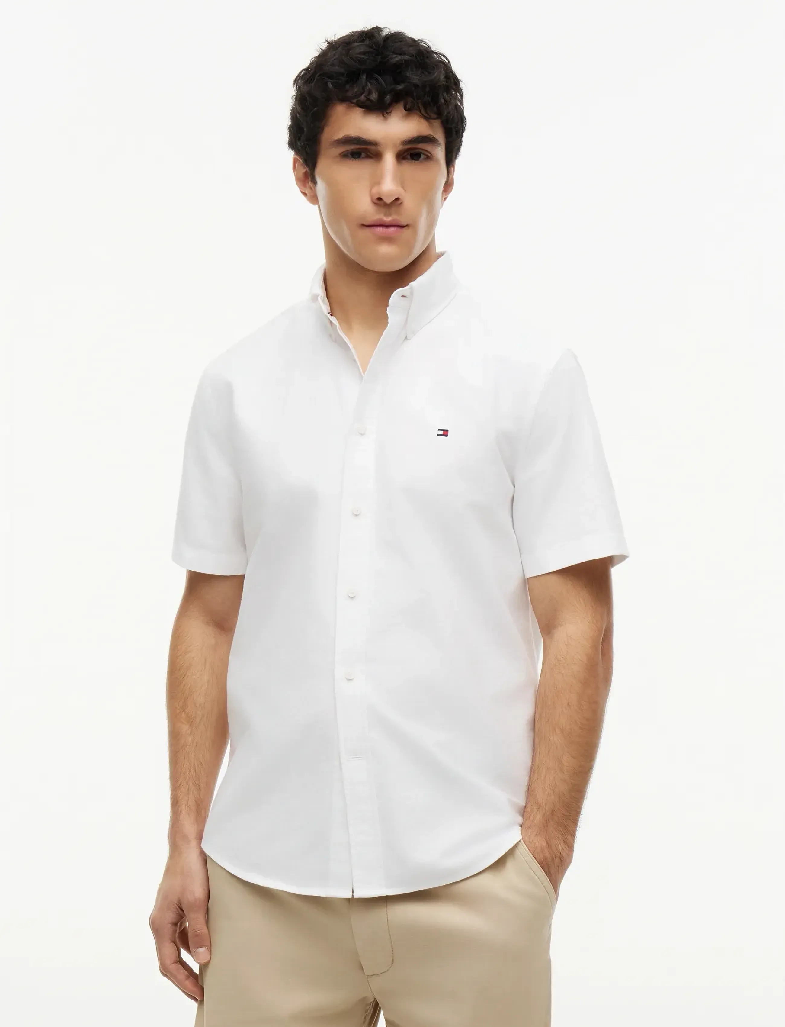 Tommy Hilfiger HERITAGE OXFORD RF SHIRT S/S - Skjorter - WHITE / white