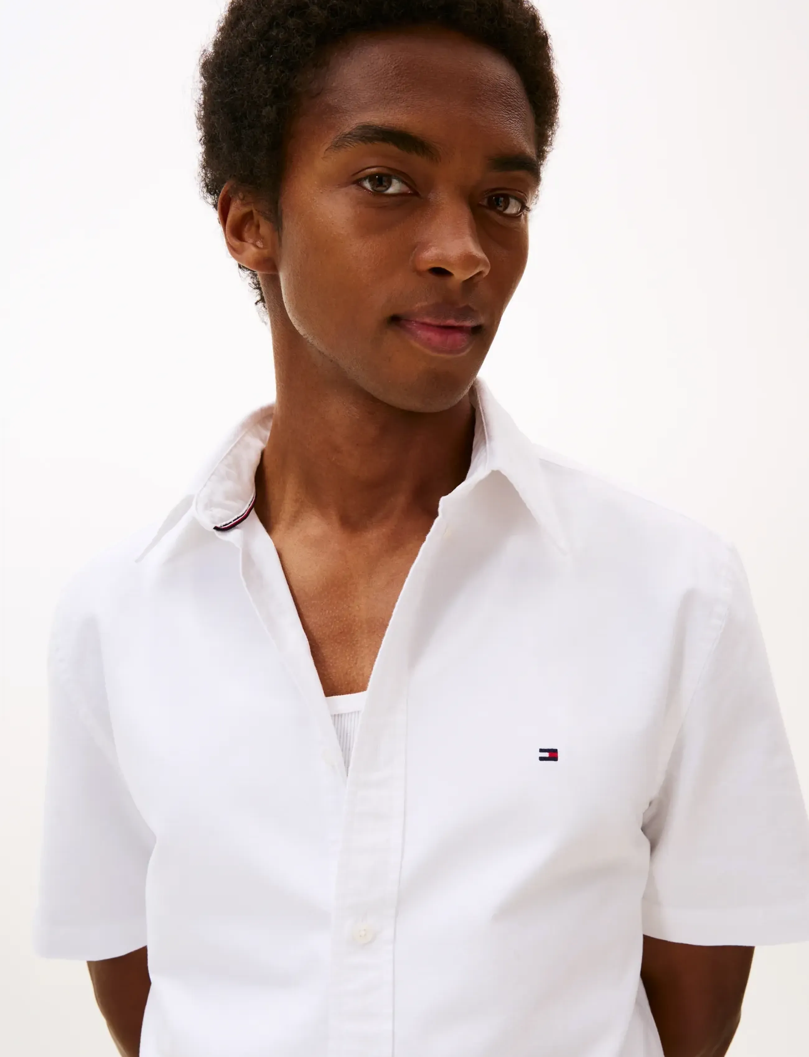 Tommy Hilfiger - HERITAGE OXFORD RF SHIRT S/S - kortærmede skjorter - white - 5