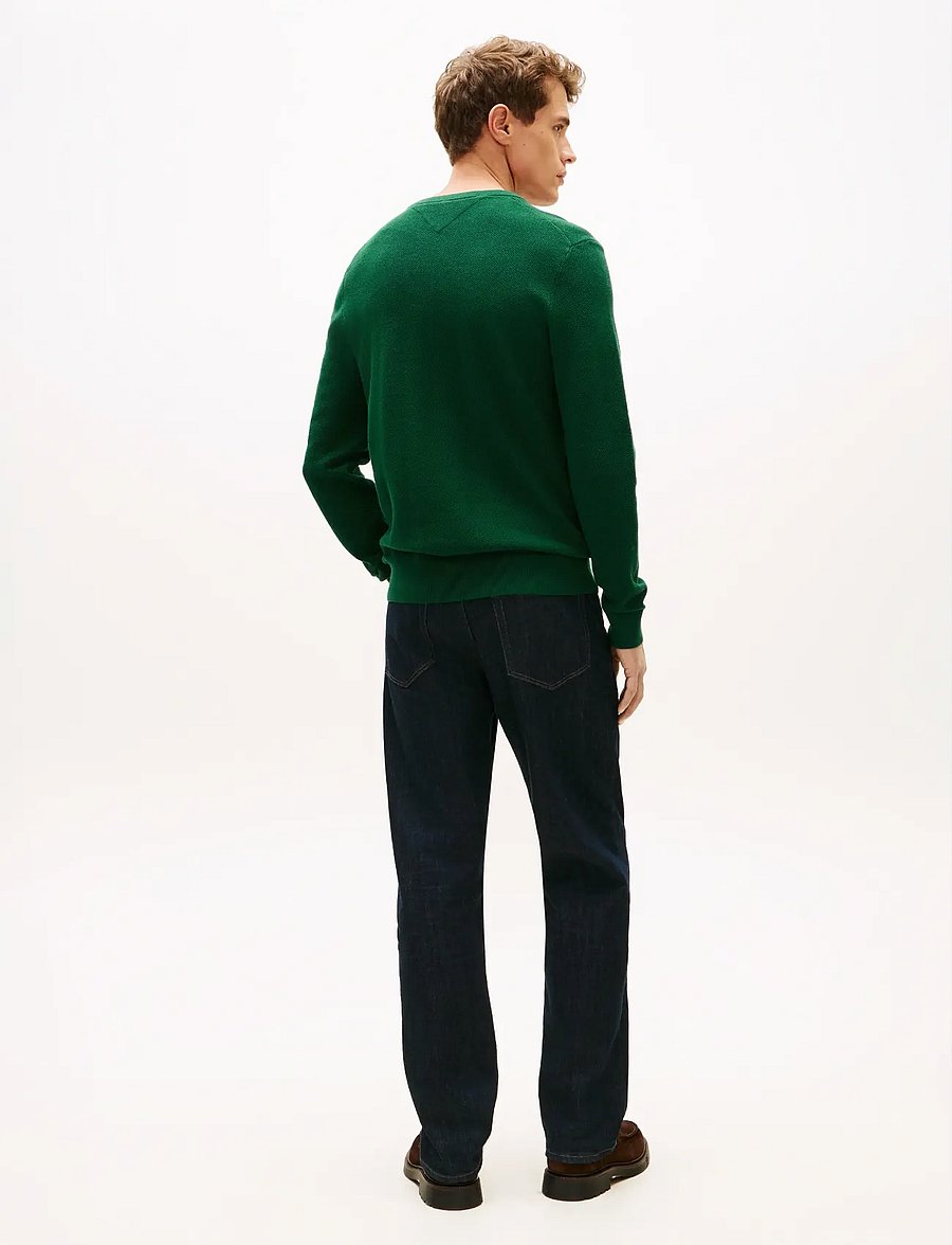 Tommy Hilfiger - ESSENTIAL STRUCTURE CREW NECK - Ümara kaelusega - ornamental green heather - 3
